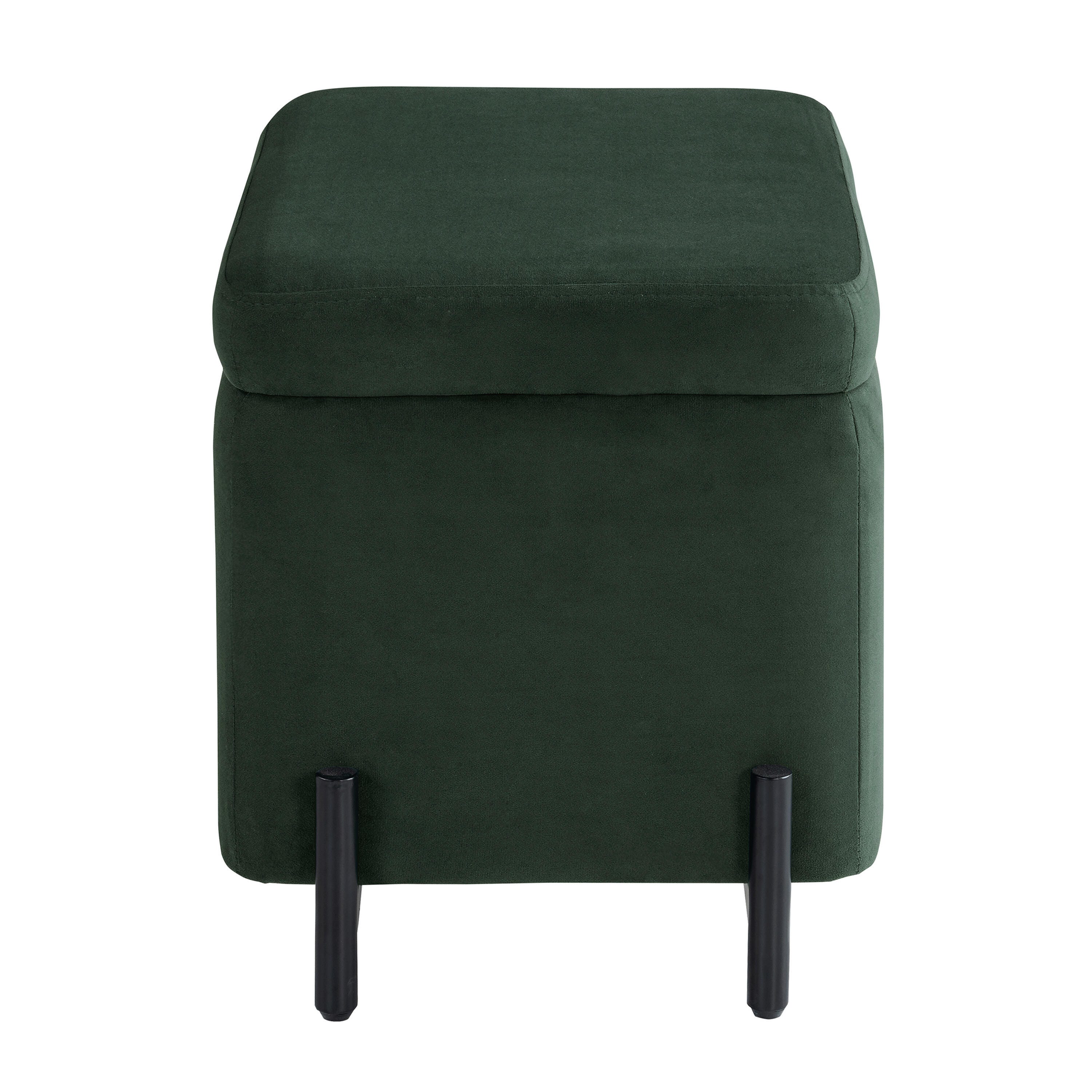 Studio Living Kensington Ottoman, Dark Green, large