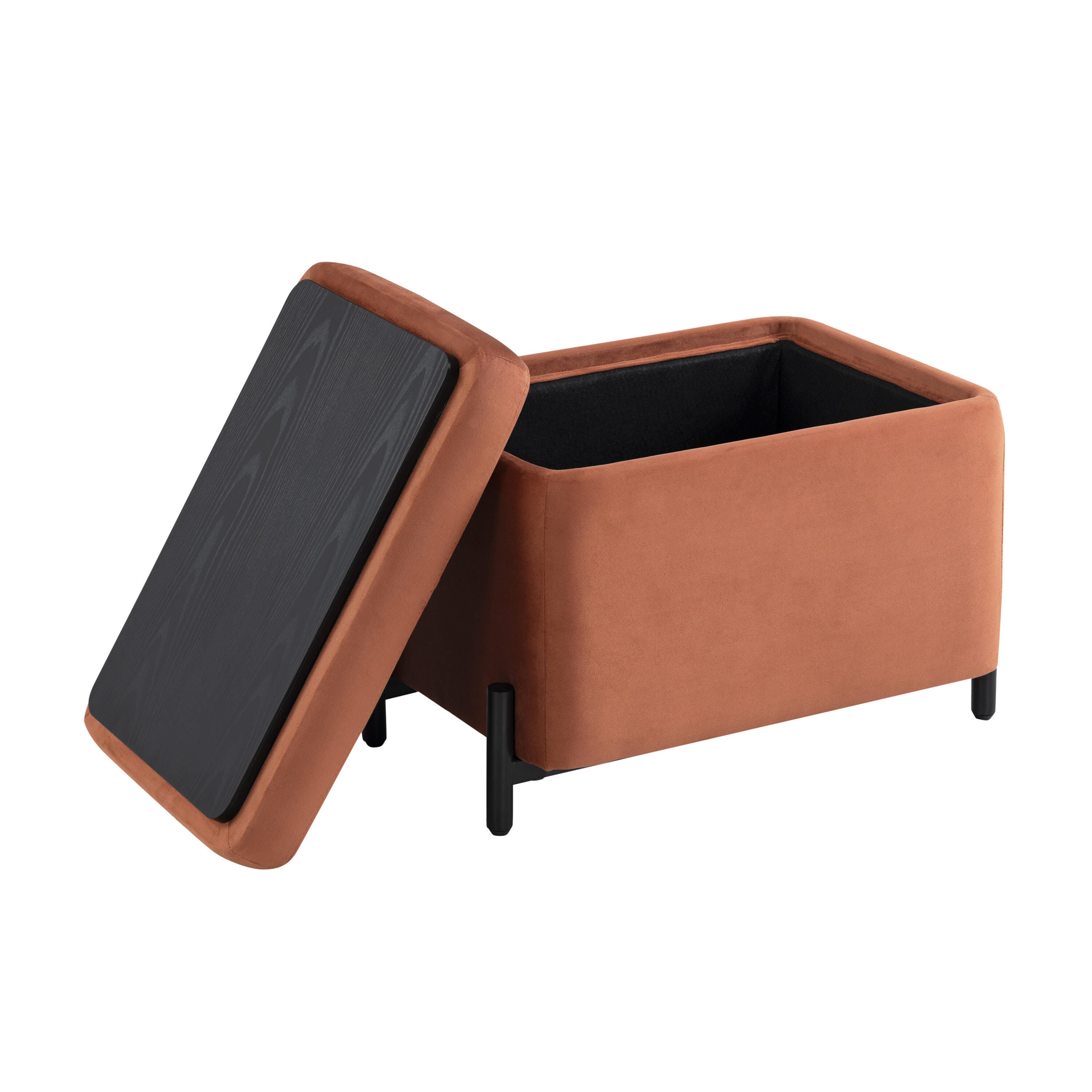 Studio Living Kensington Ottoman, Orange, large