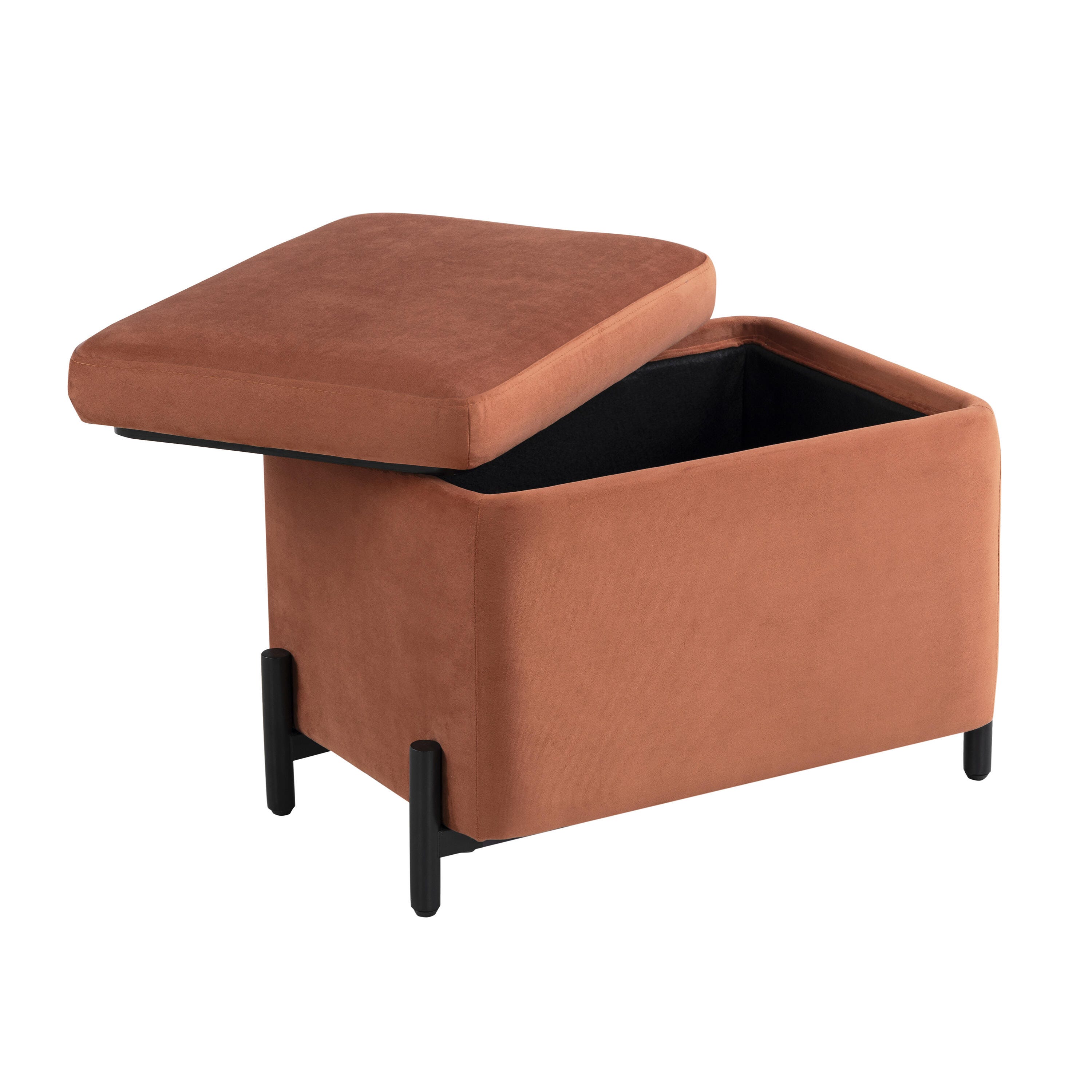 Studio Living Kensington Ottoman, Orange, large