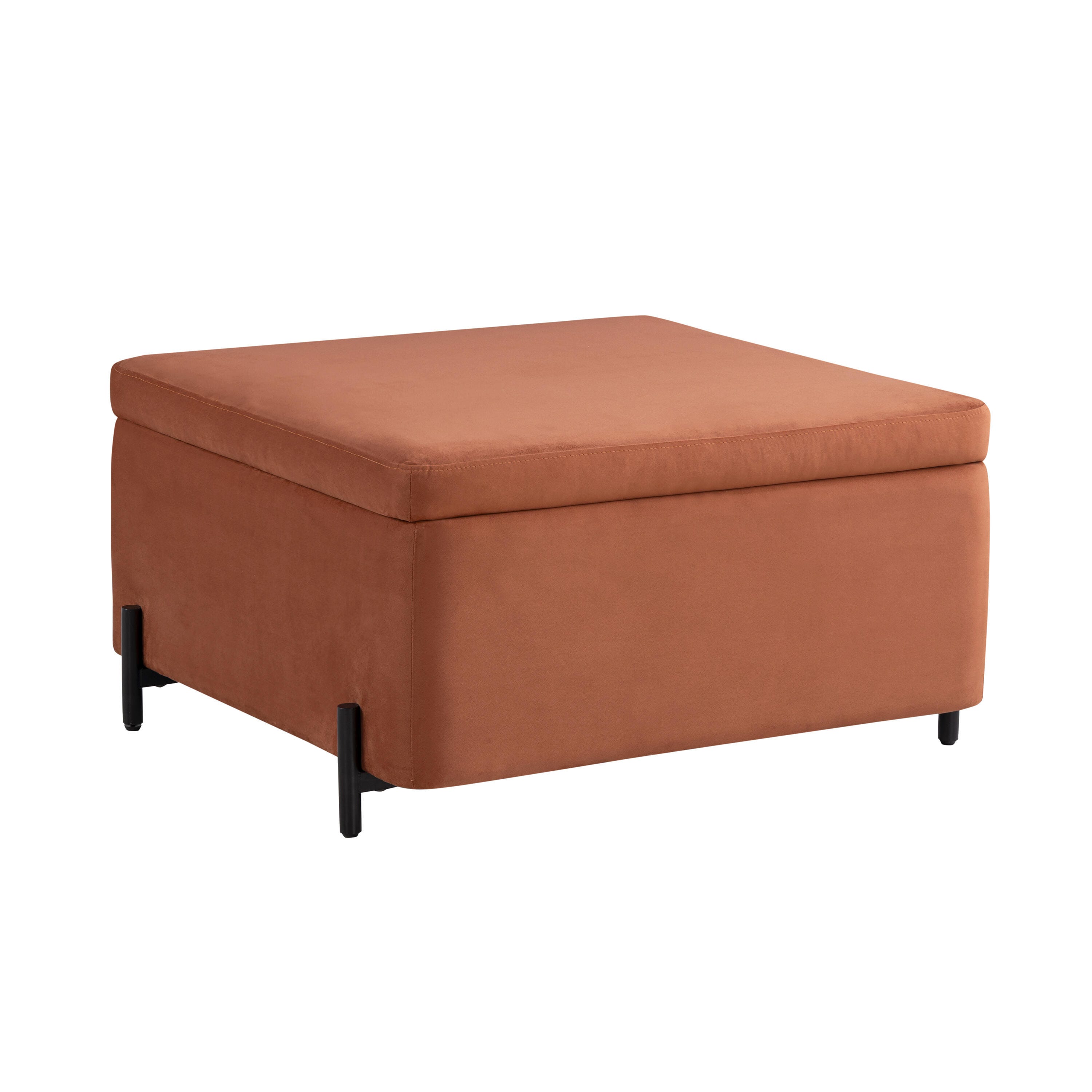 Studio Living Kensington Ottoman, Rust, large