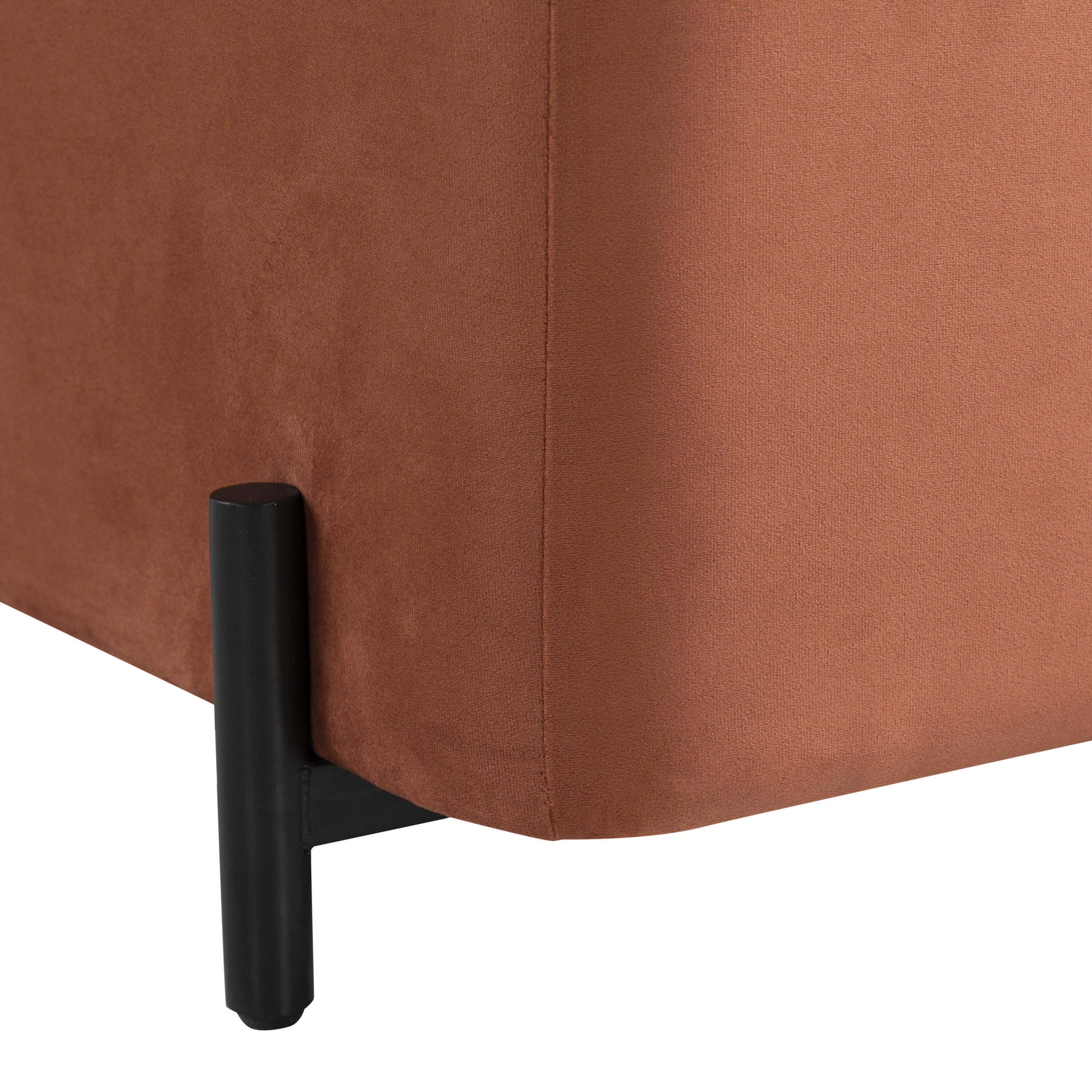 Studio Living Kensington Ottoman, Rust, large