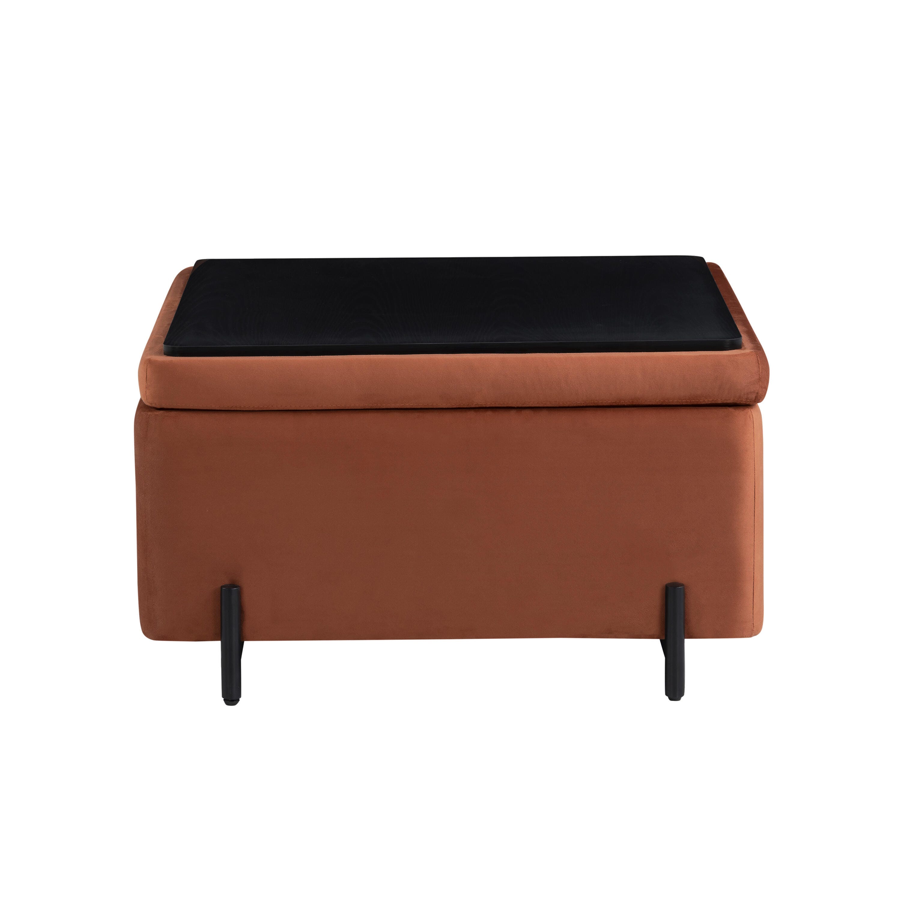 Studio Living Kensington Ottoman, Rust, large
