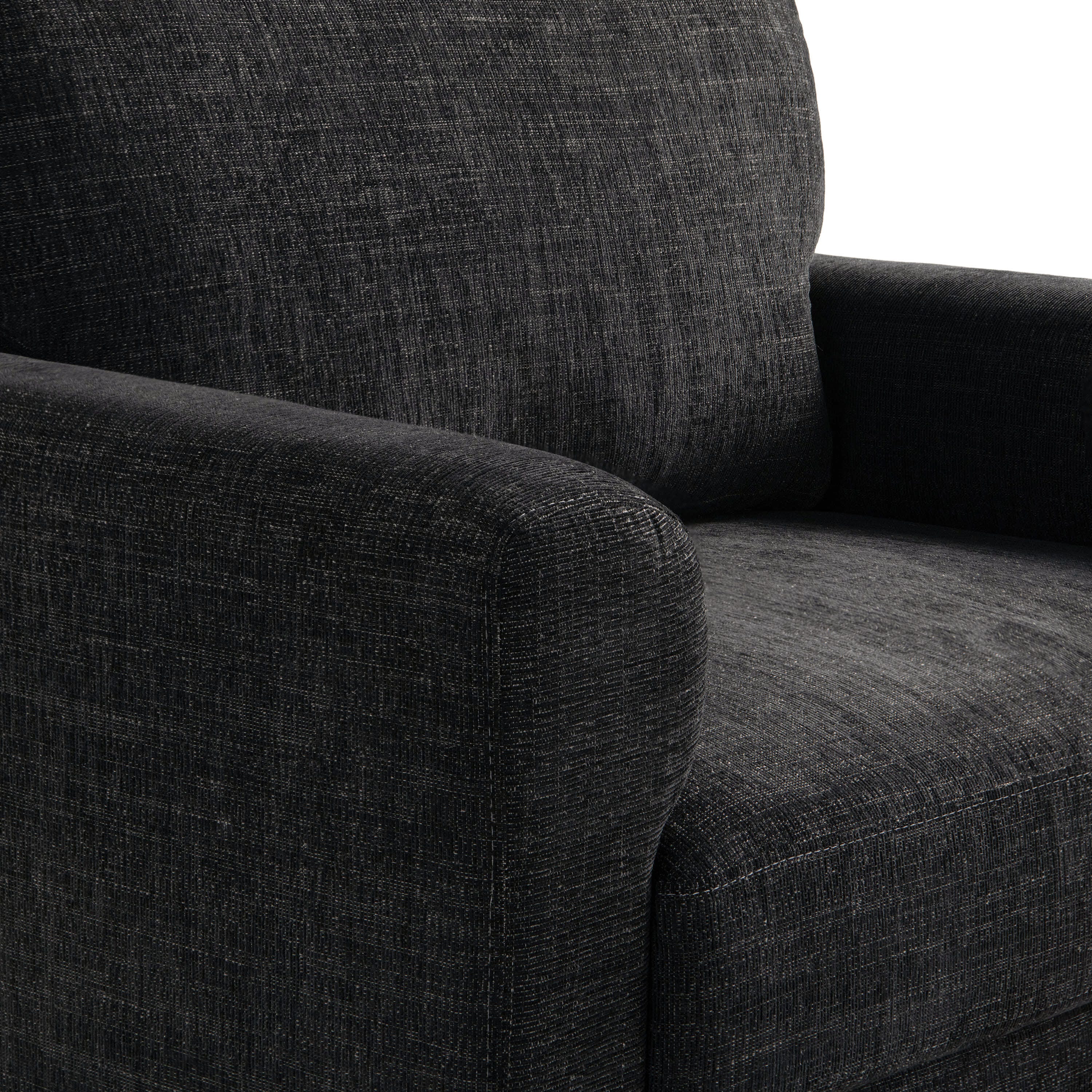 Studio Living Morgan Accent Chair, Black, large