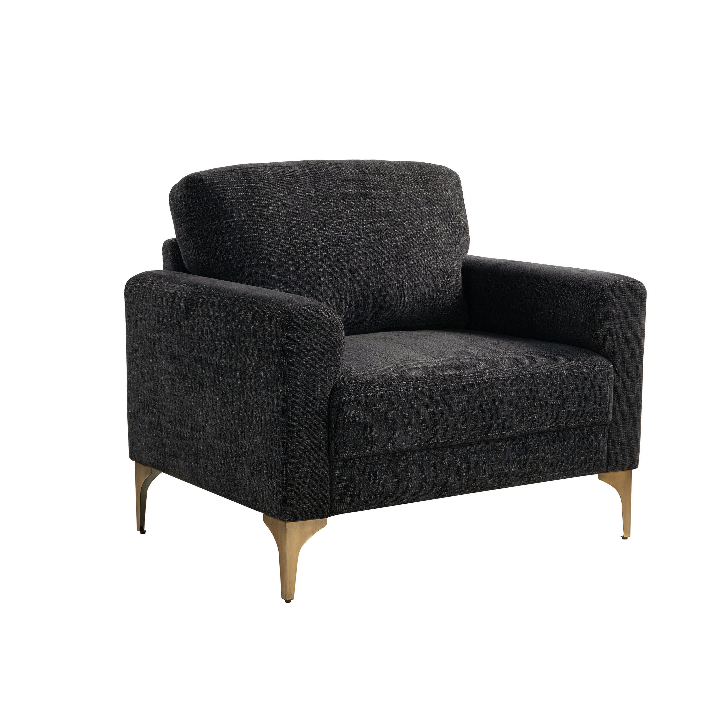 Studio Living Morgan Accent Chair, Black, large