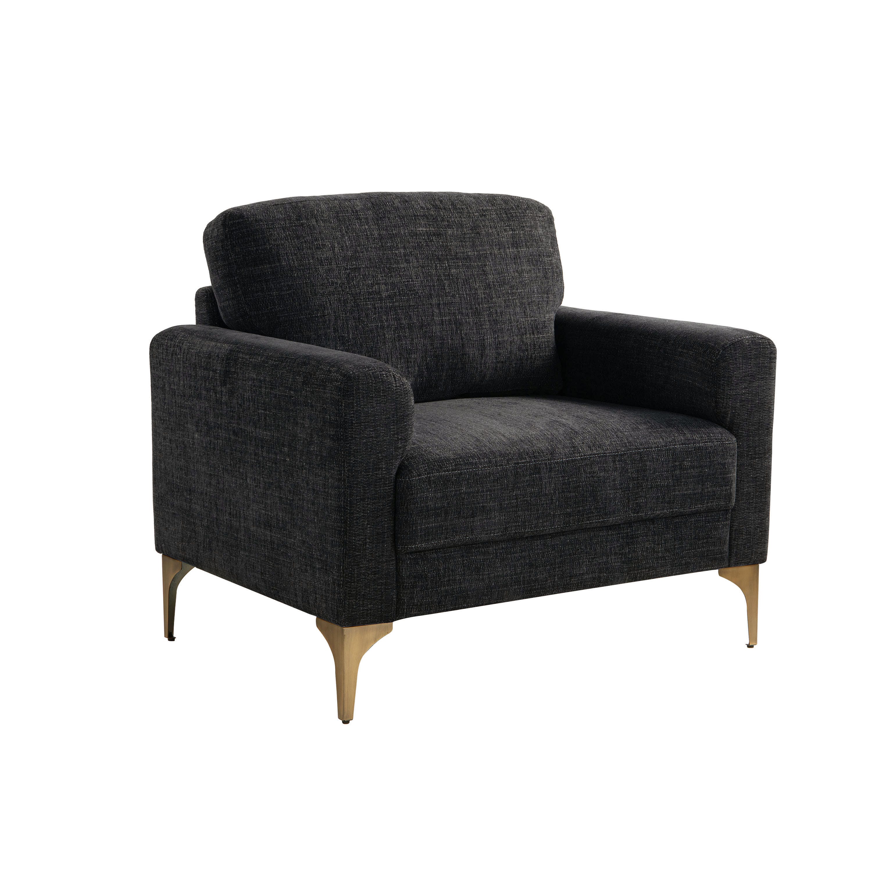 Studio Living Morgan Accent Chair, Black, large