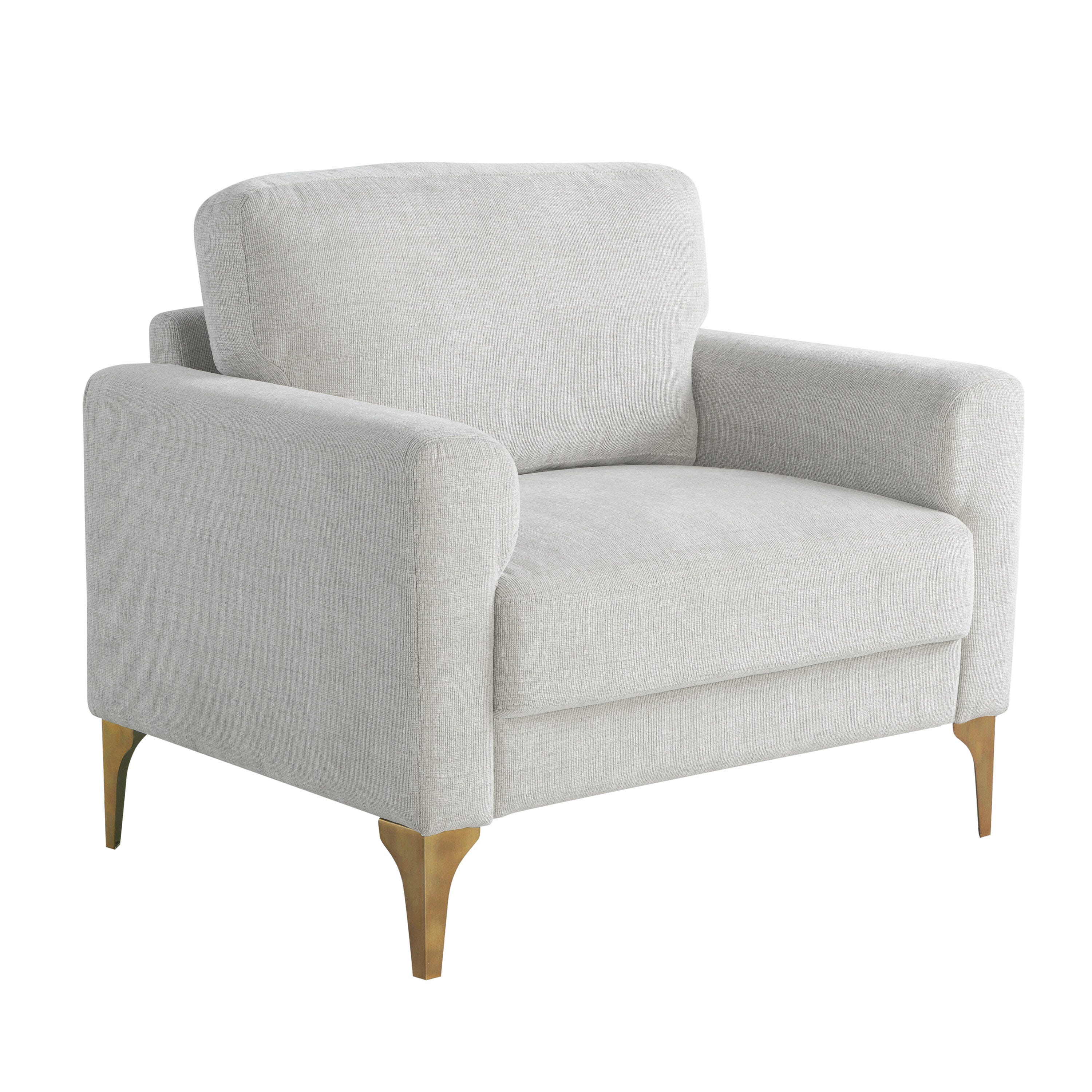 Studio Living Morgan Accent Chair, Ivory, large