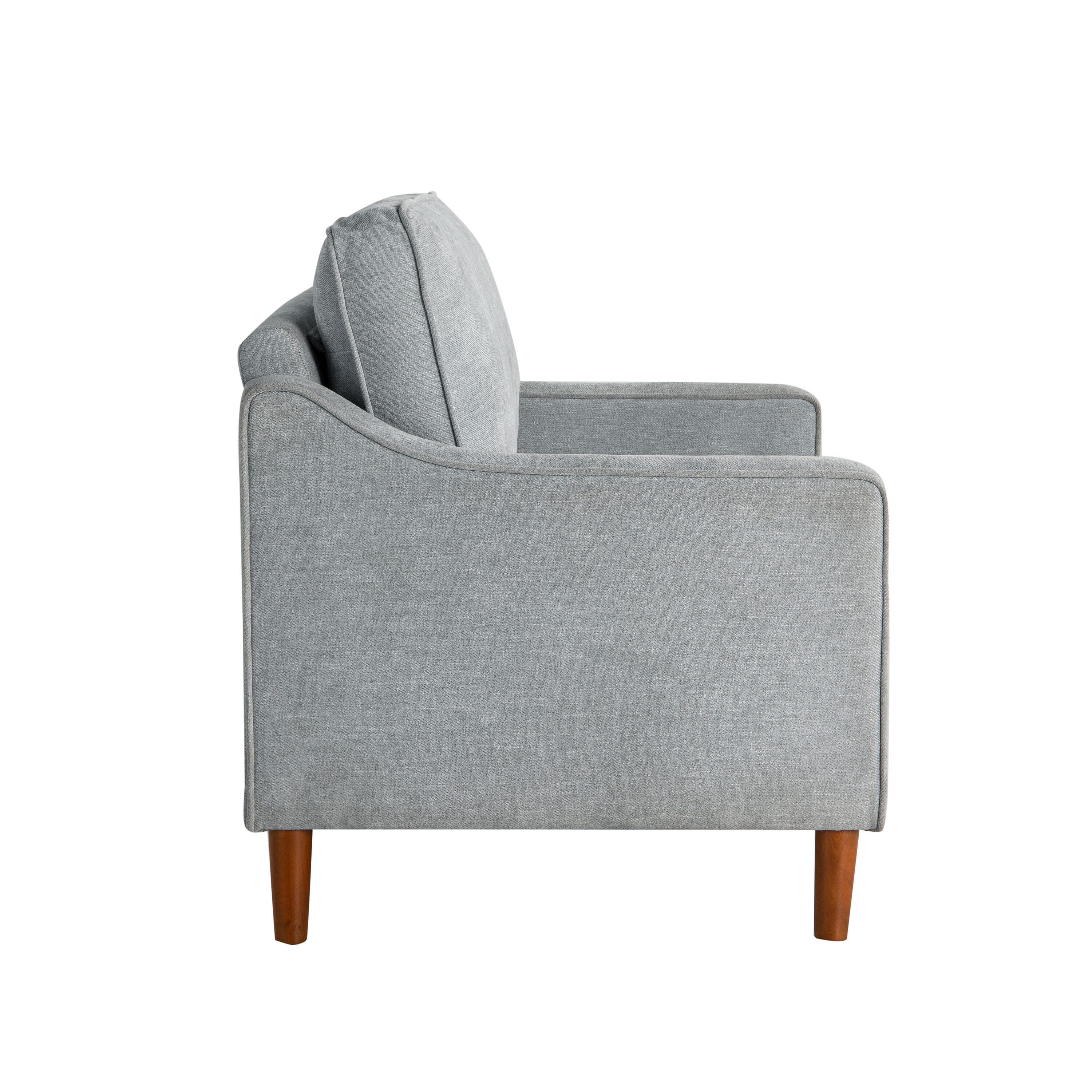 Studio Living Santiago Accent Chair, Light Gray, large