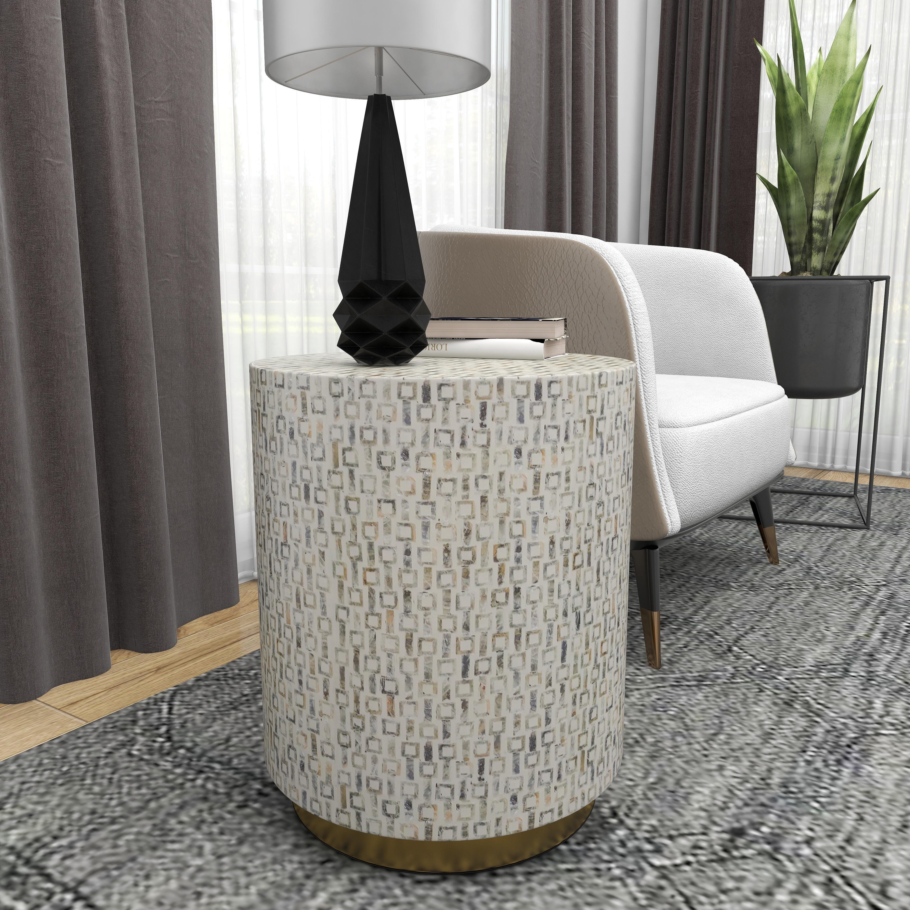 Bayberry Lane Geometric End Table, , large