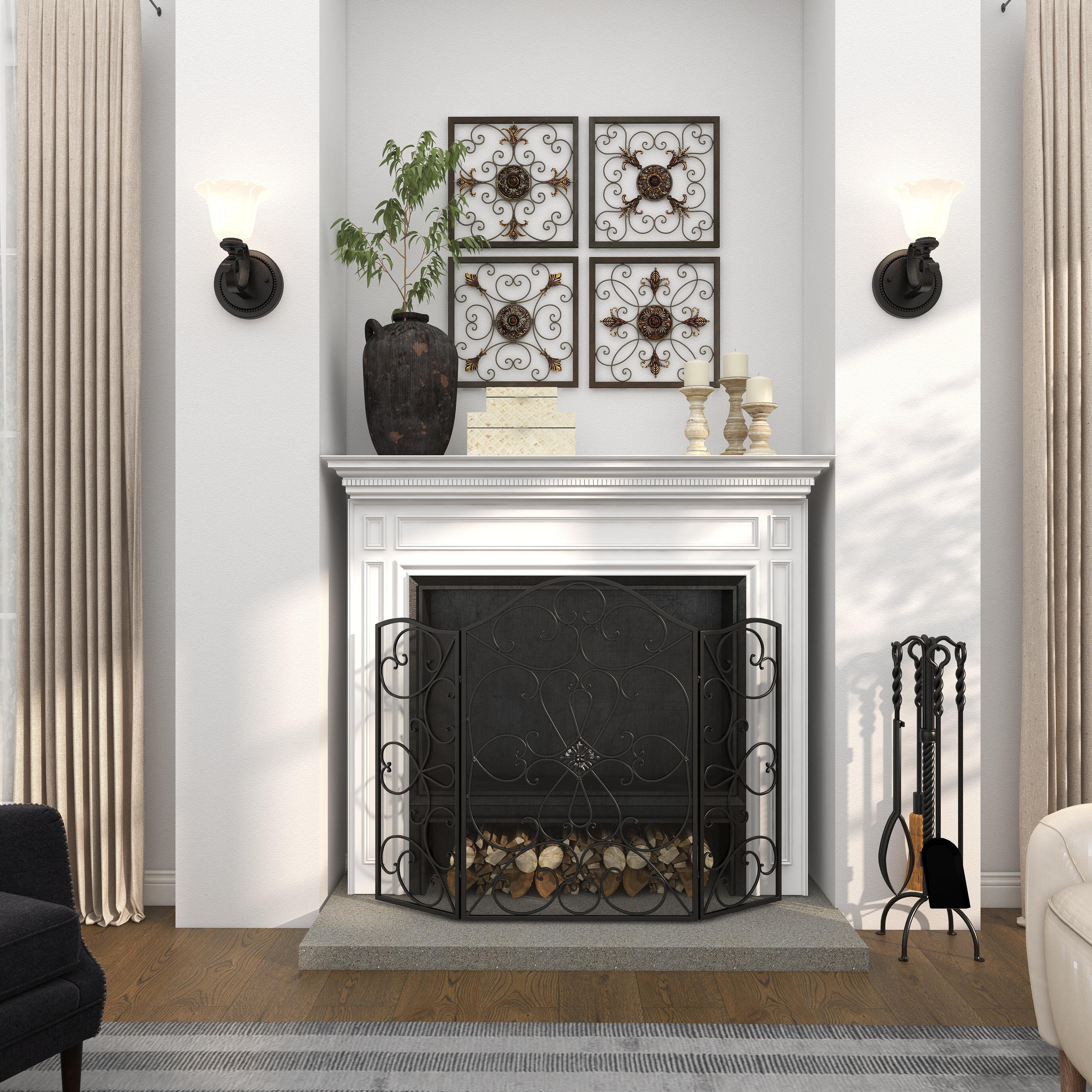 Bayberry Lane 49" x 36" Fireplace Screen, , large