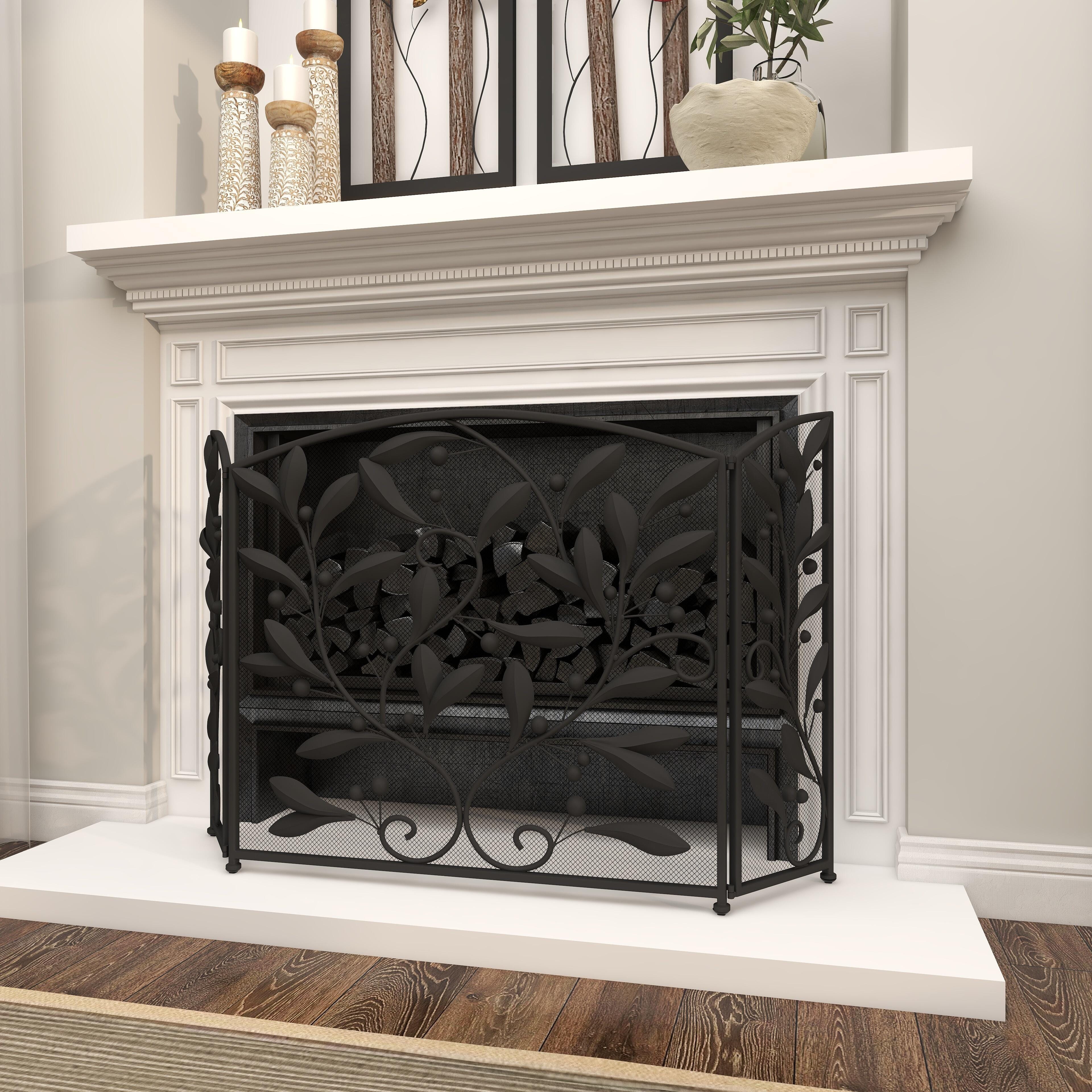 Bayberry Lane 45" x 30" Decorative Fireplace Screen, , large