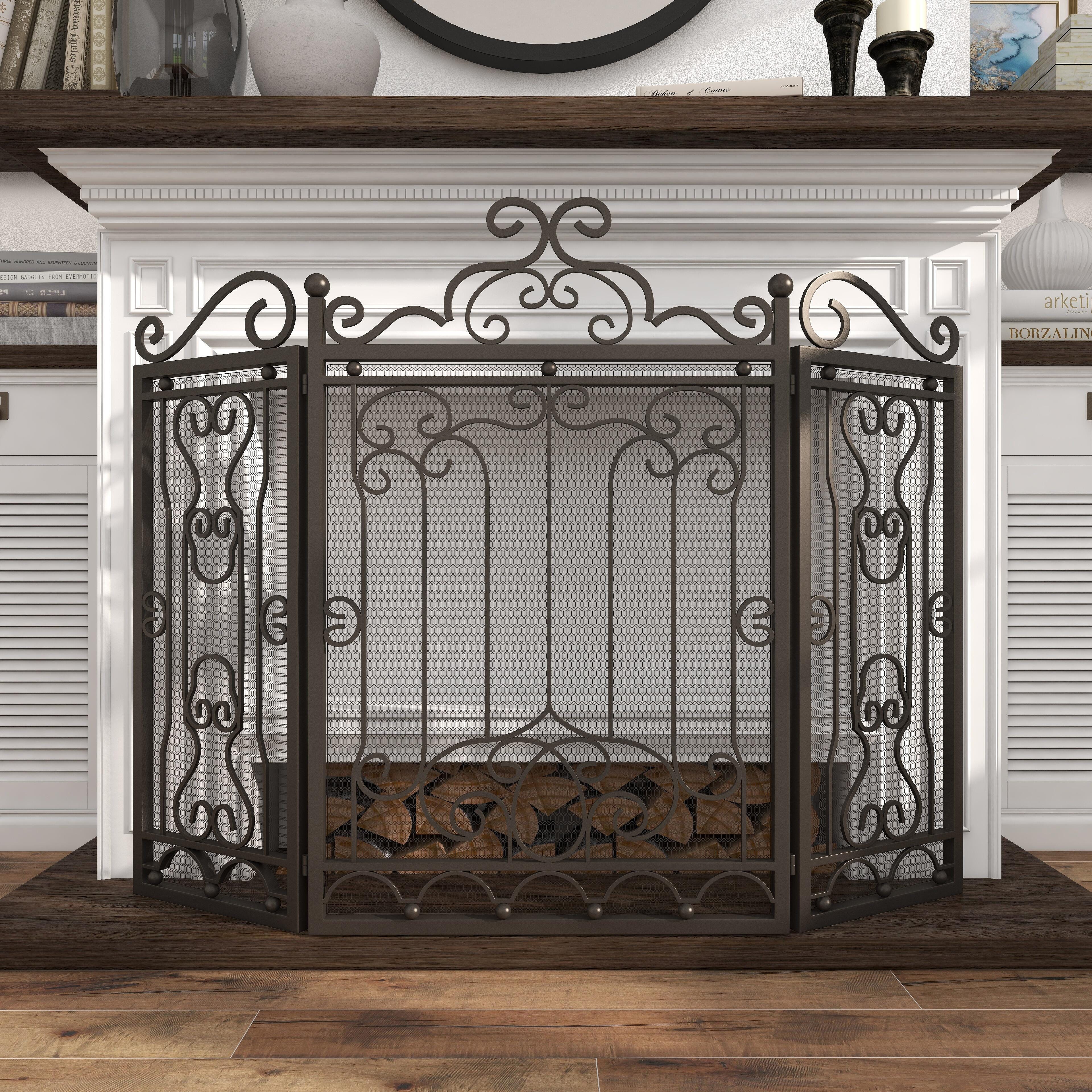 Bayberry Lane 48" x 38" Fireplace Screen, , large