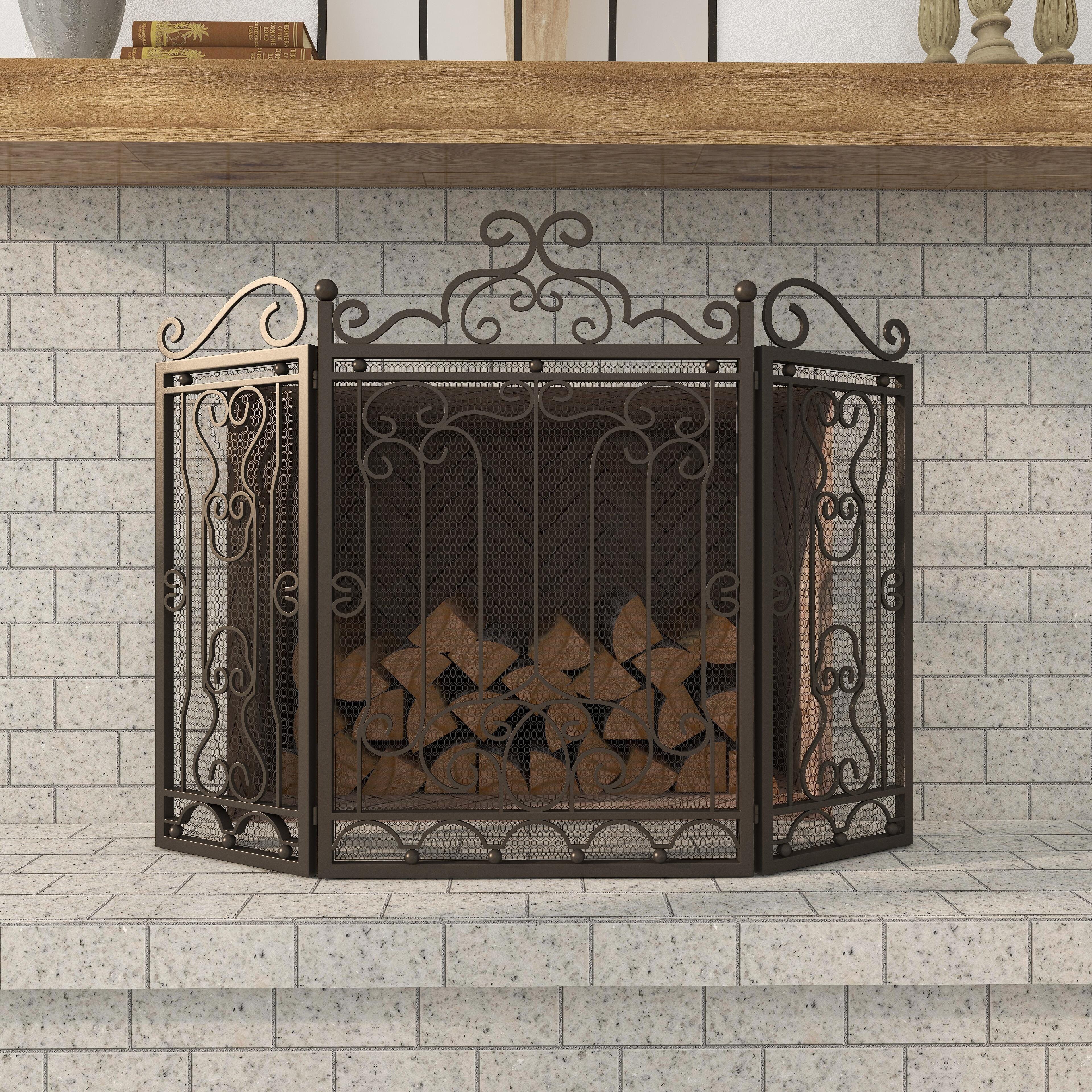 Bayberry Lane 48" x 38" Fireplace Screen, , large