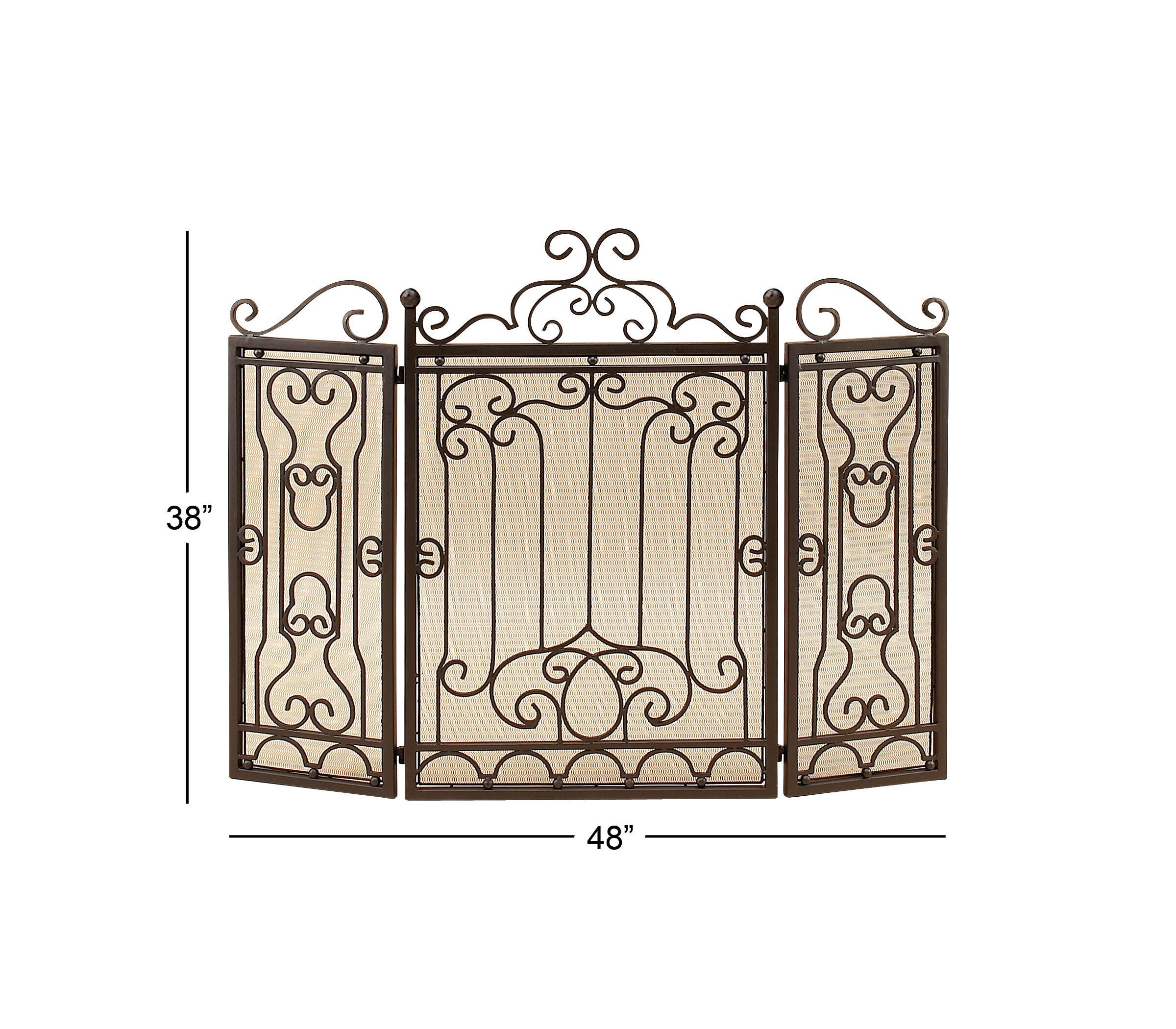 Bayberry Lane 48" x 38" Fireplace Screen, , large