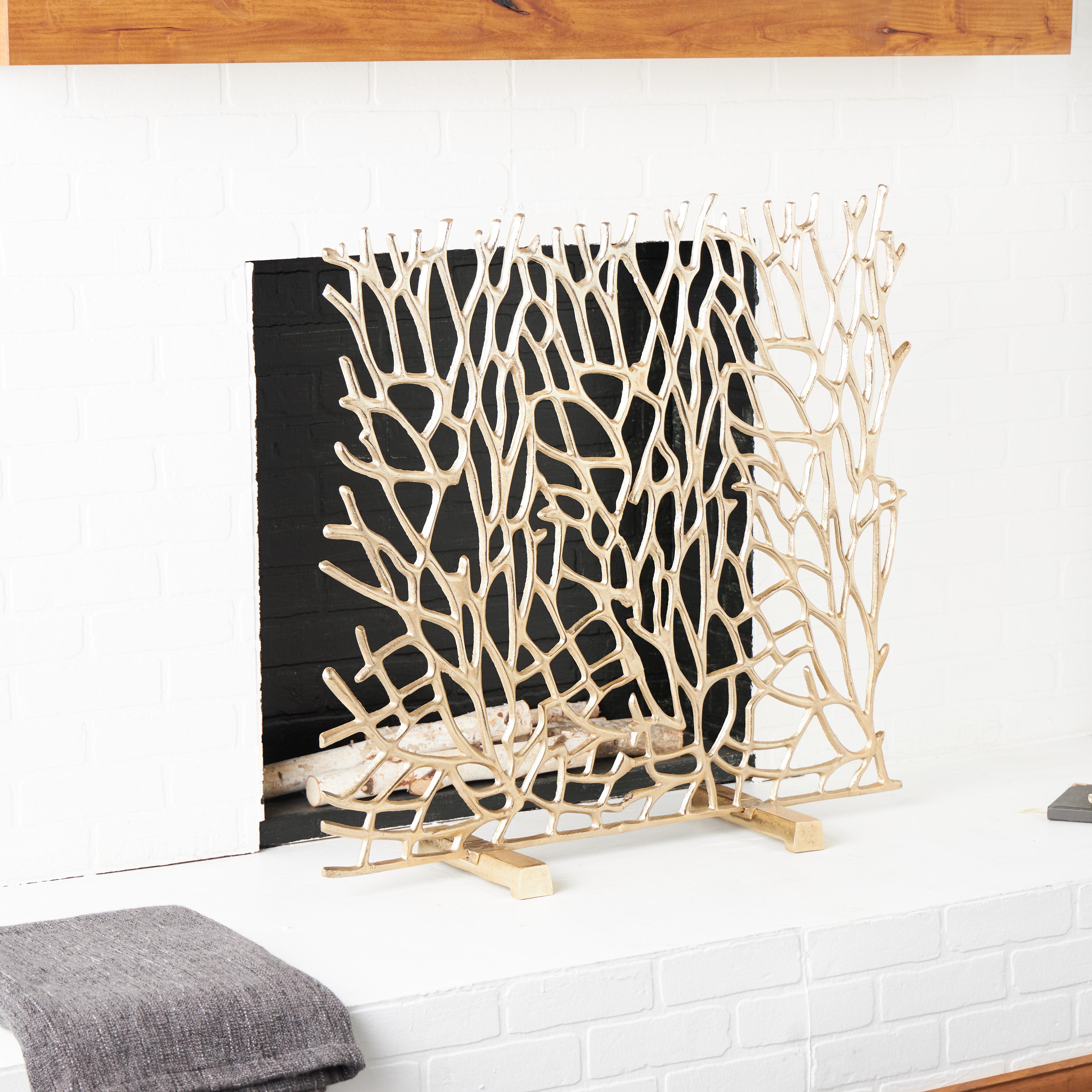 Bayberry Lane 35" x 34" Decorative Fireplace Screen, , rollover