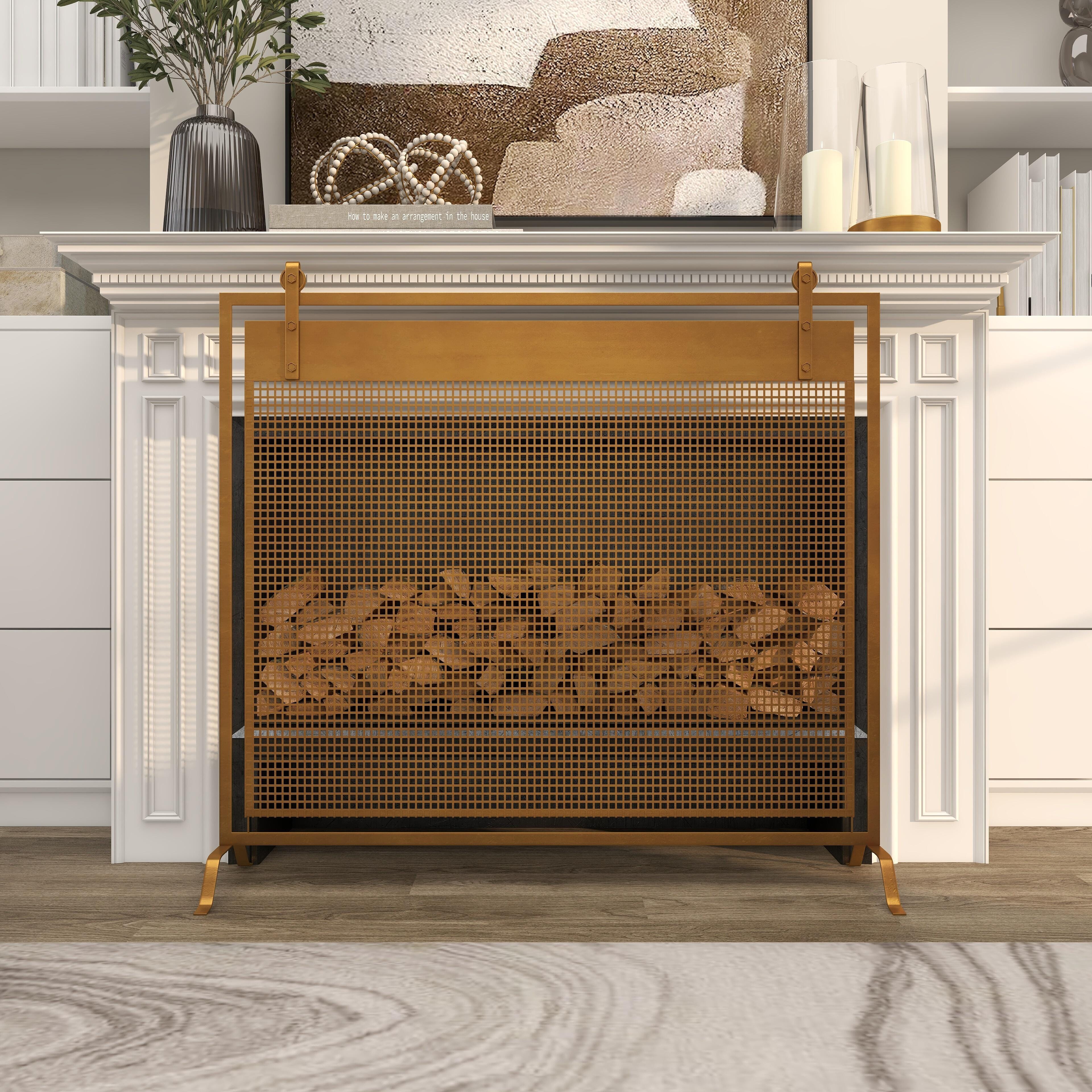 Bayberry Lane 38" x 36" Fireplace Screen, , large