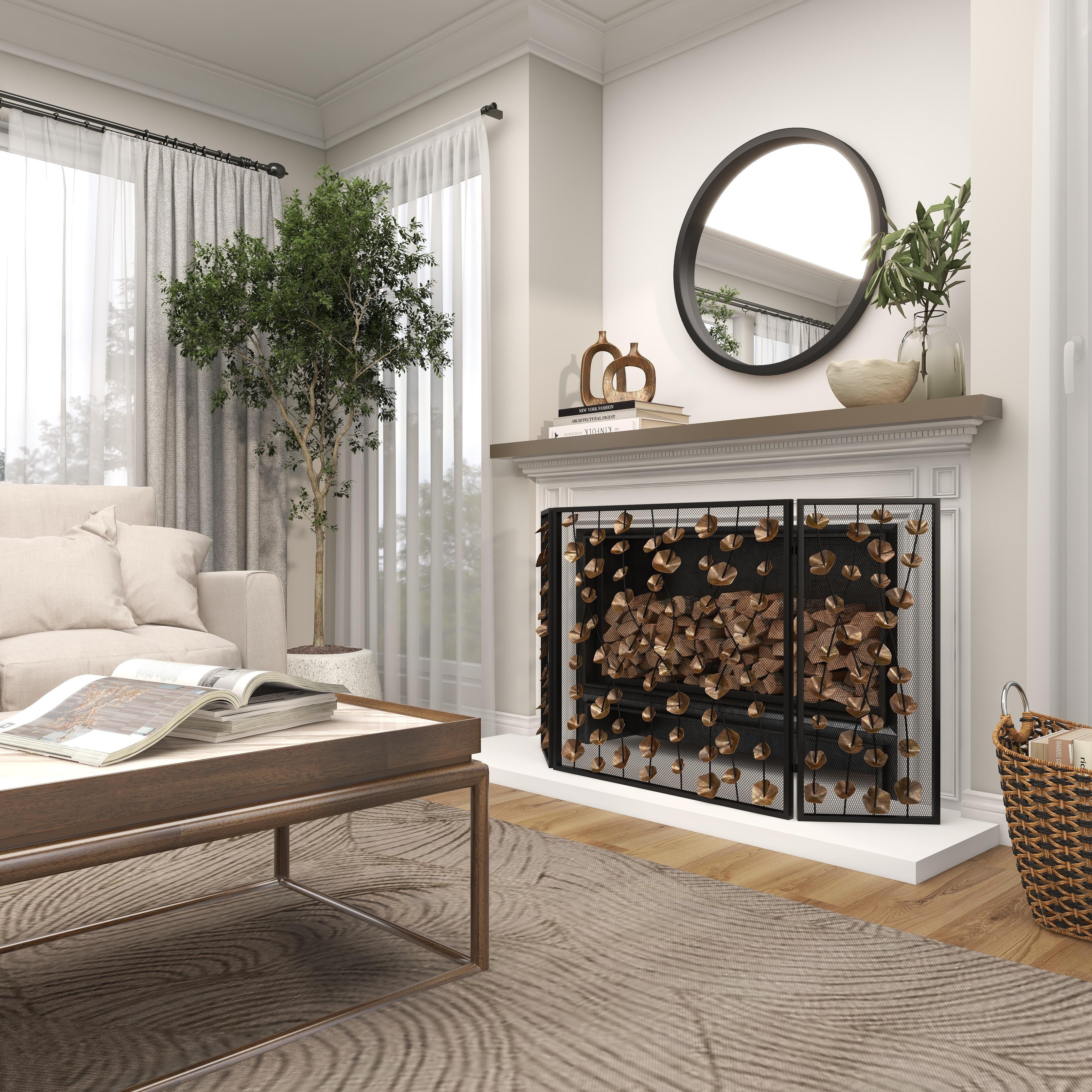Bayberry Lane 56" x 32" Fireplace Screen, , large