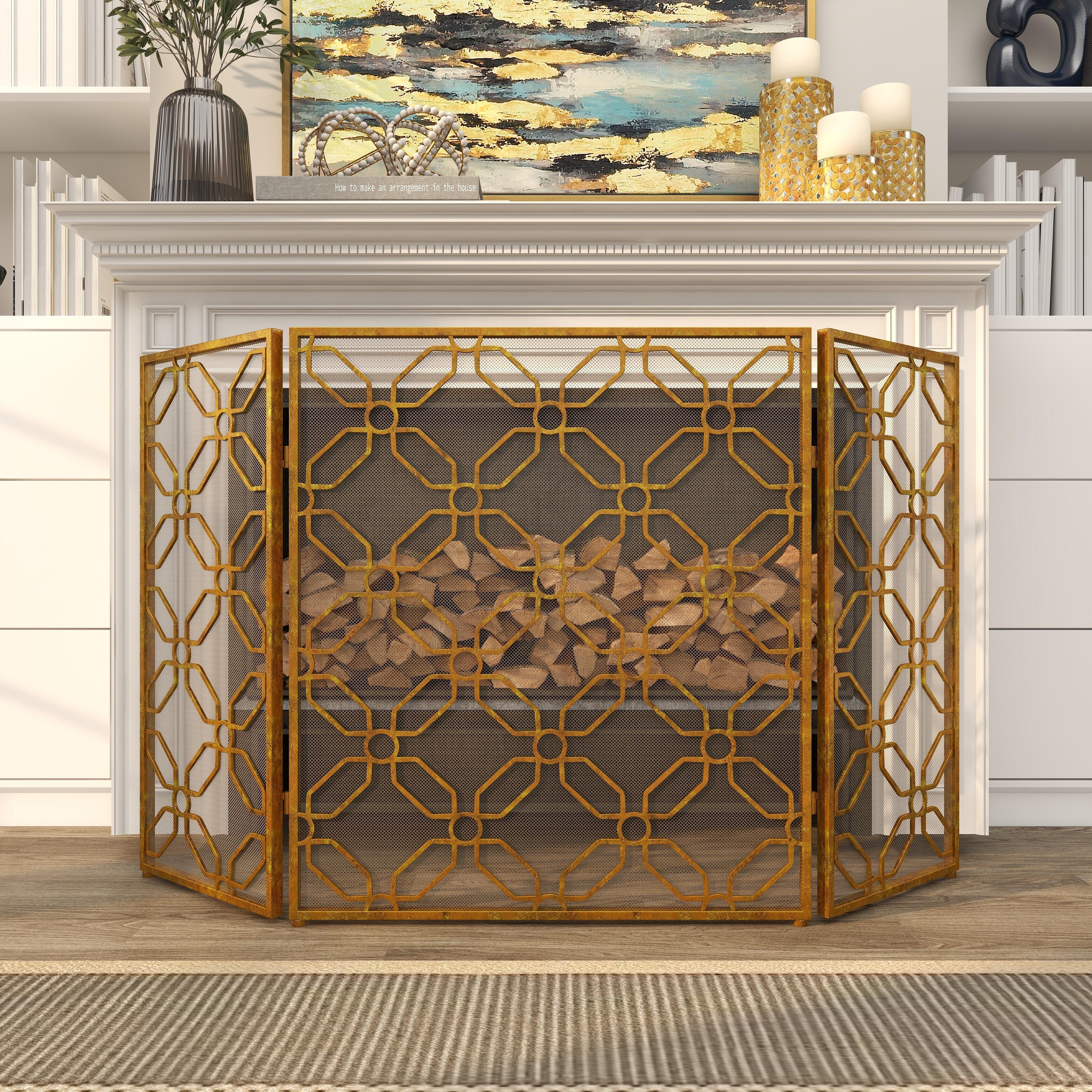 Bayberry Lane 53" x 31" Fireplace Screen, , large