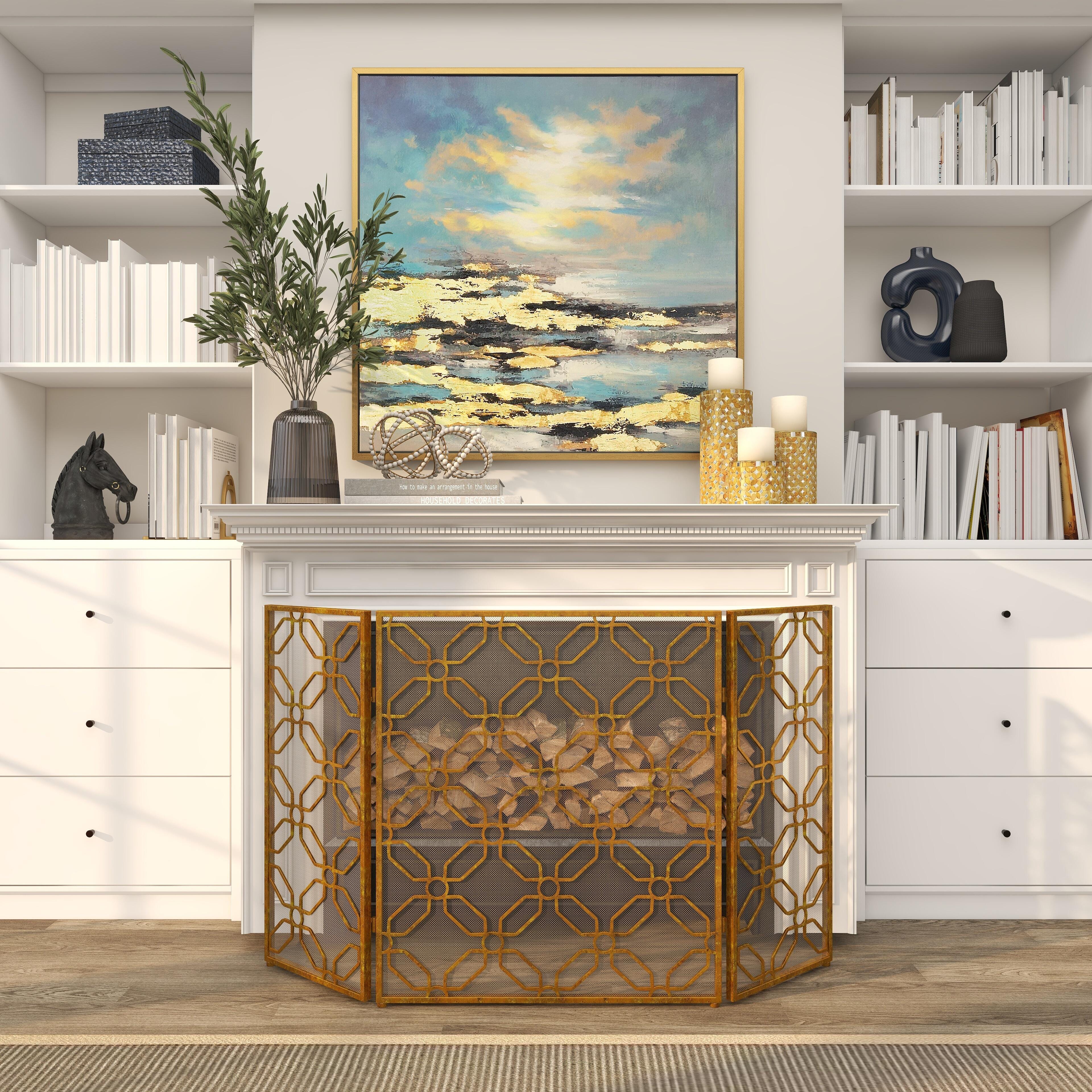 Bayberry Lane 53" x 31" Fireplace Screen, , large