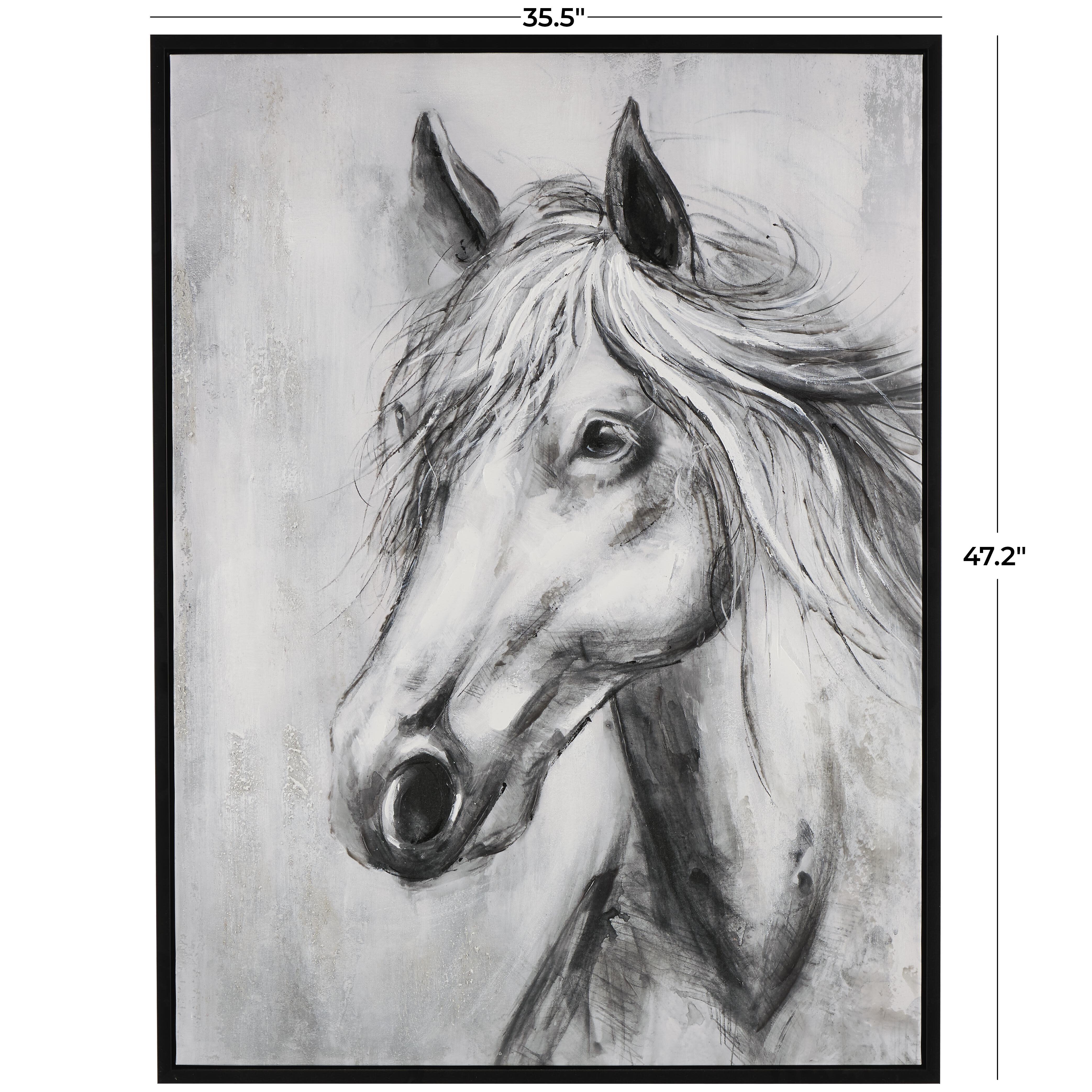 Bayberry Lane Horse Wall Art 36" x 47", , large