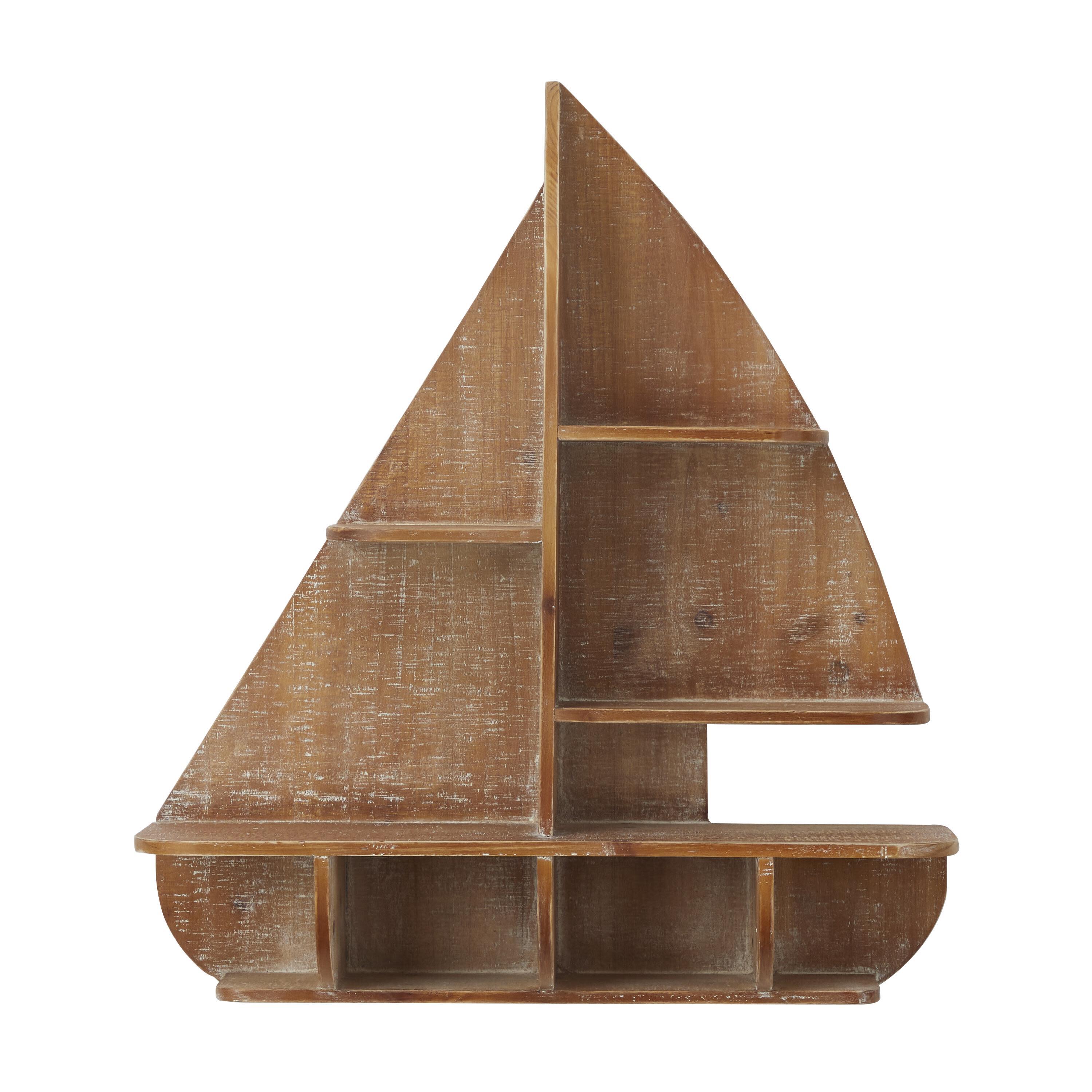 Bayberry Lane Sail Boat Wall Shelf, , large