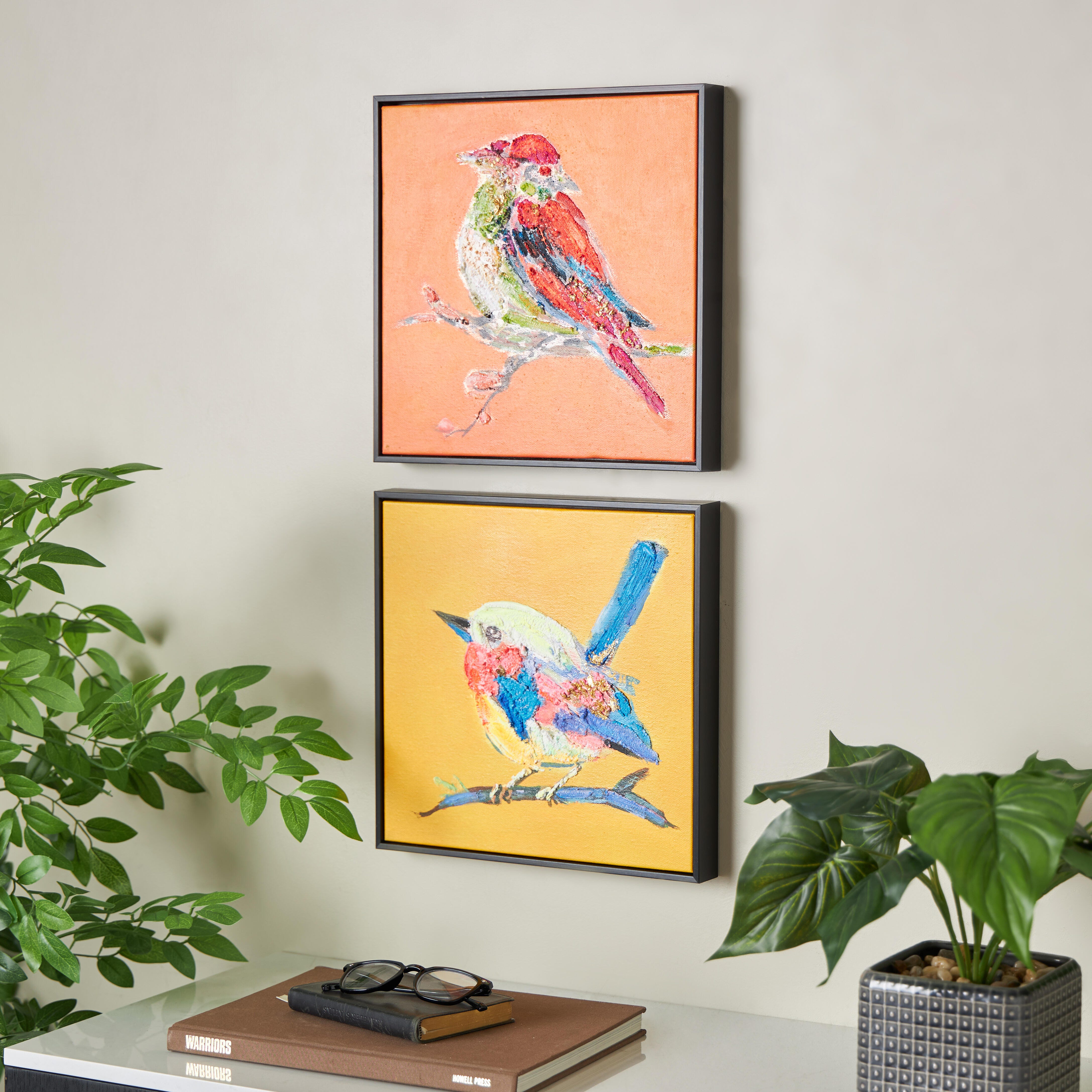 Bayberry Lane Bird Wall Art 12" x 13" (Set of 2), , rollover