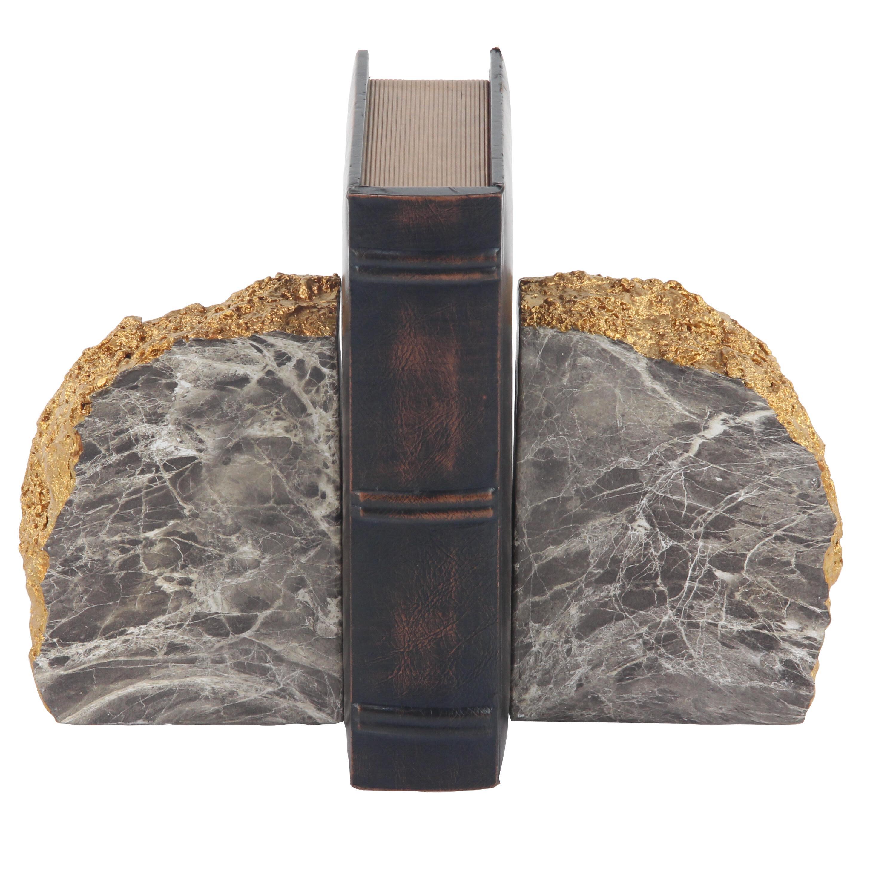 Bayberry Lane Decorative Bookends with Gold Detailing (Set of 2), , large