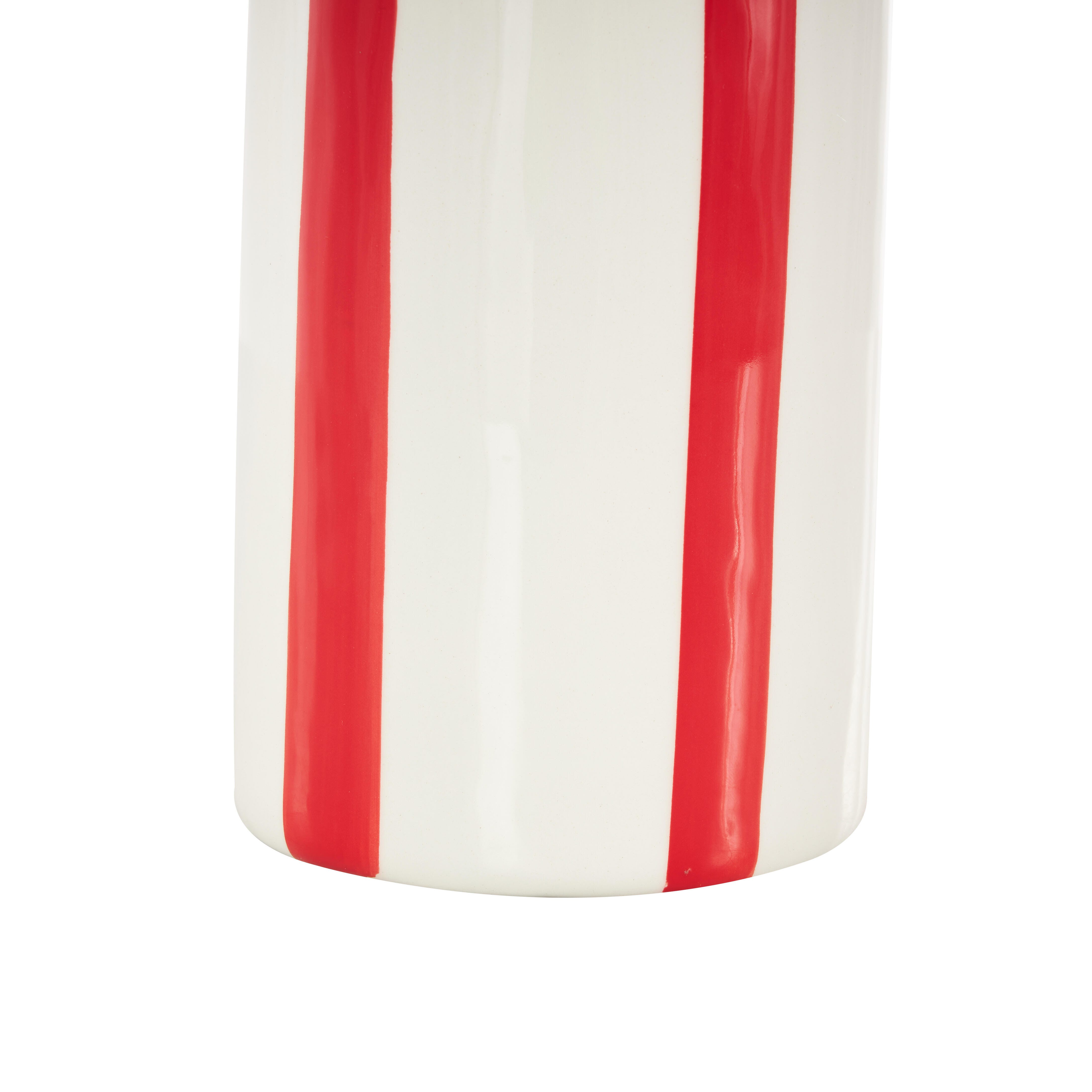 Bayberry Lane Decorative Vase with Vertical Stripes, , large