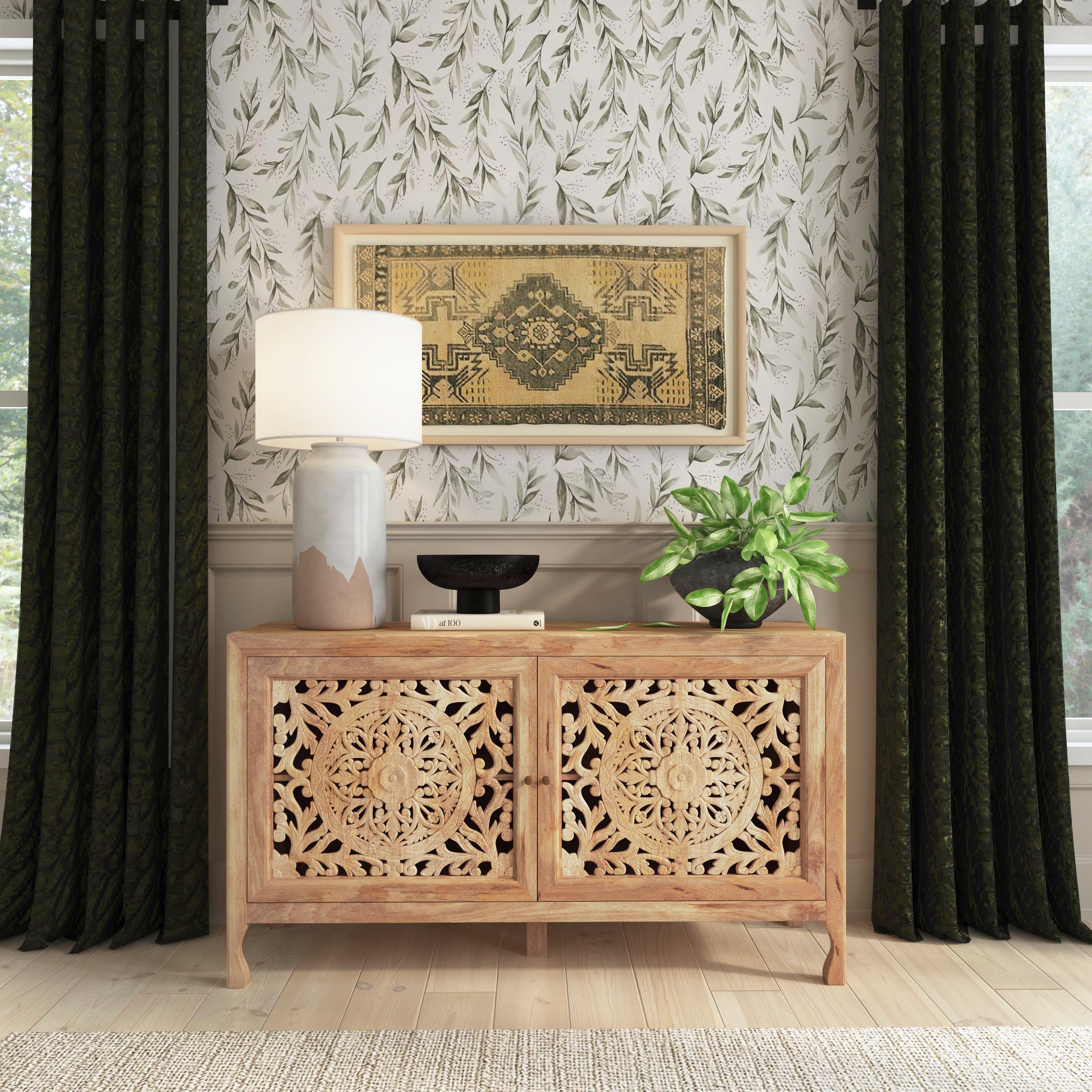 Linon Haven 60" Accent Cabinet, , large