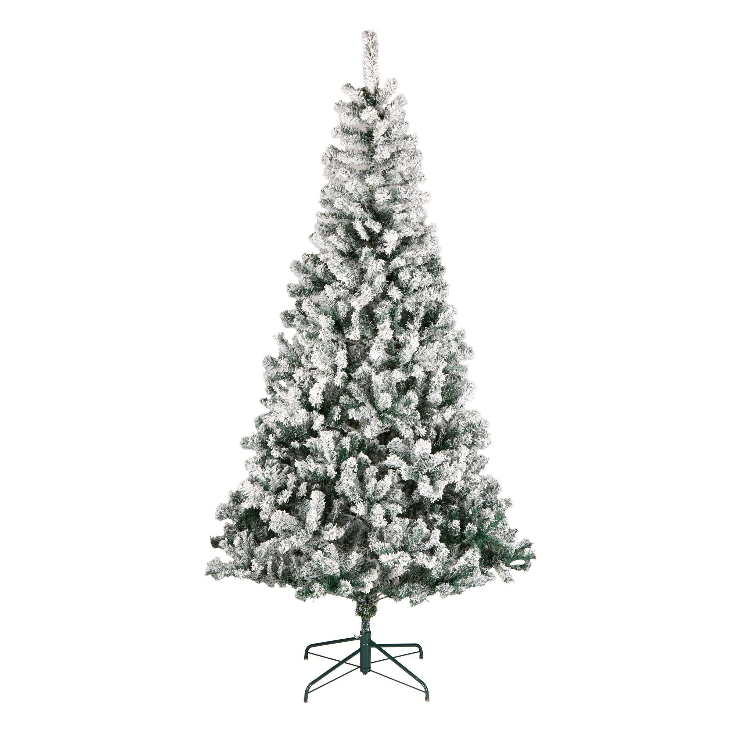 National Tree Company 7.5' Flocked Acacia Artificial Christmas Tree, , large