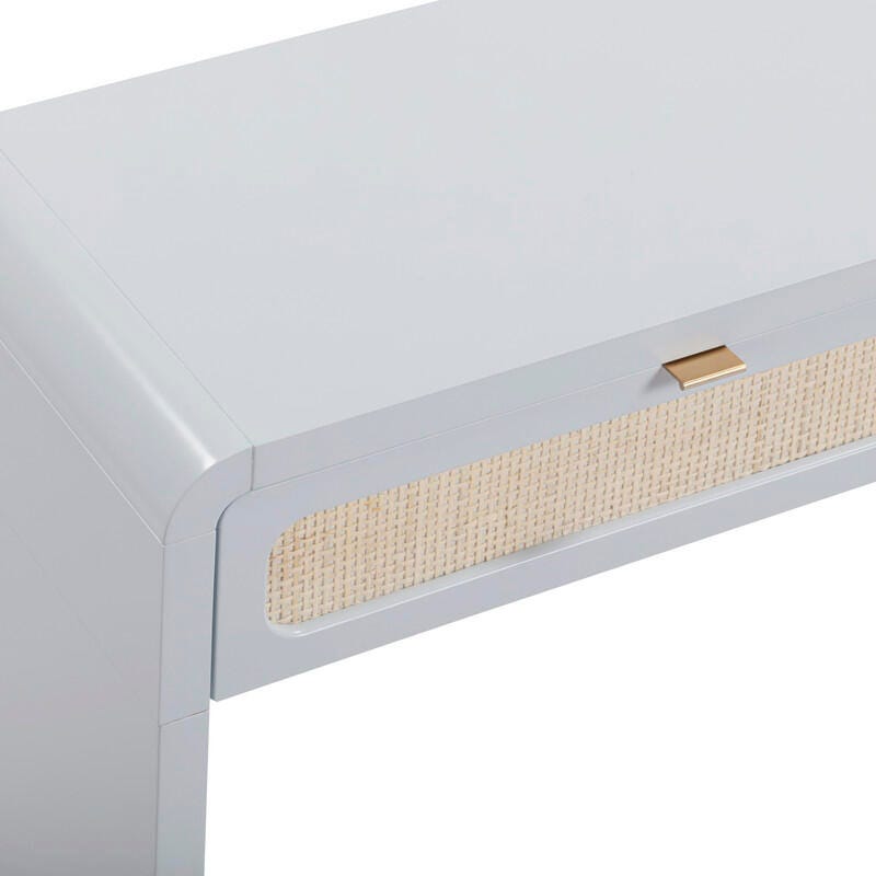 TOV Furniture Patty Console Table, Blue, large