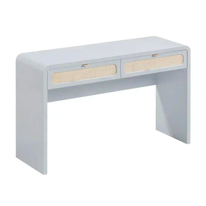TOV Furniture Patty Console Table, Blue, large