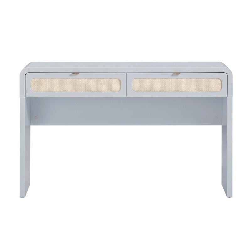 TOV Furniture Patty Console Table, Blue, large