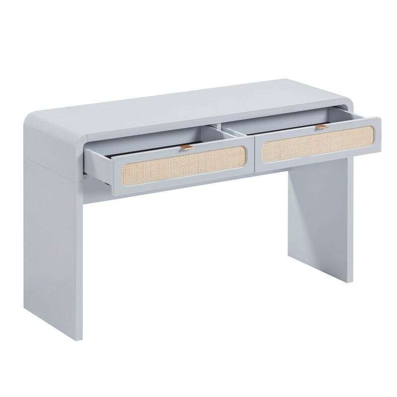 TOV Furniture Patty Console Table, Blue, large