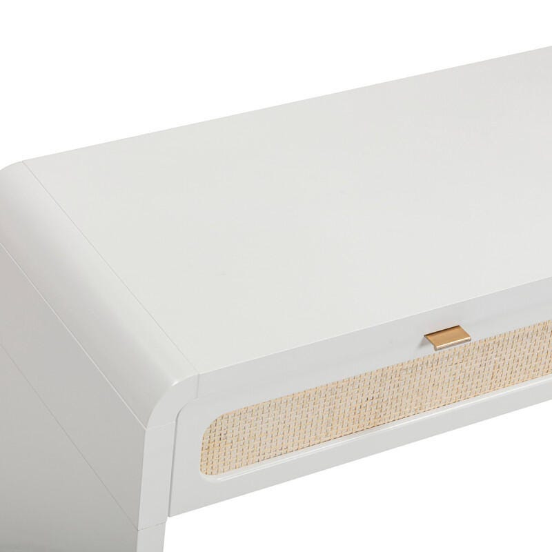 TOV Furniture Patty Console Table, White, large