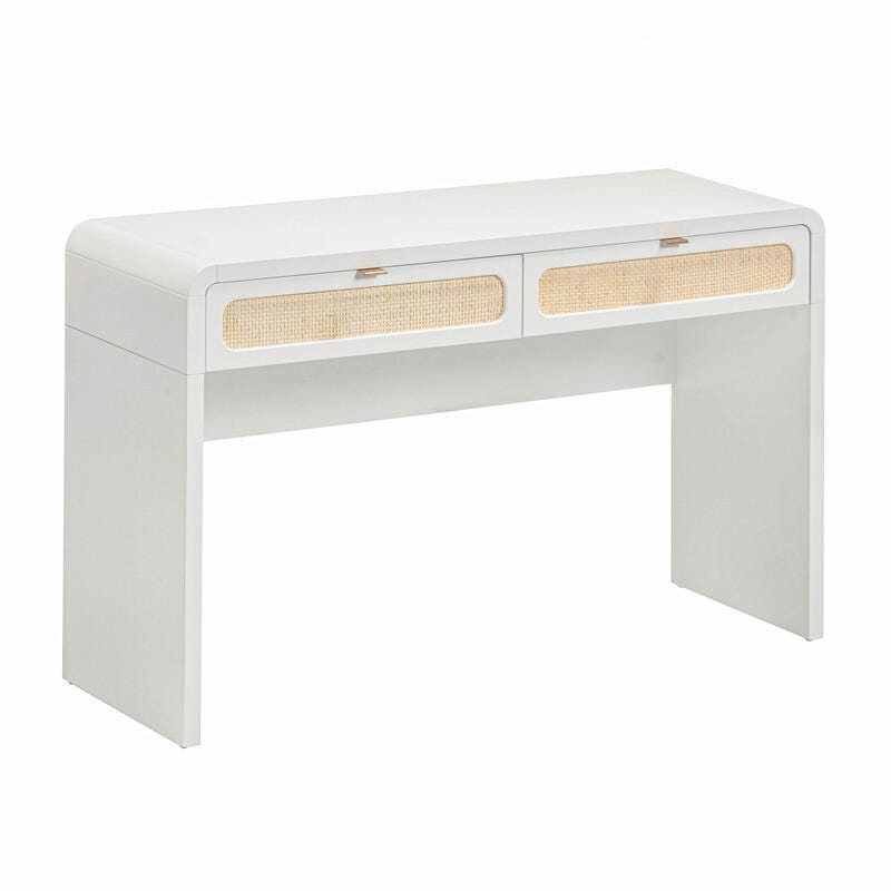 TOV Furniture Patty Console Table, White, large