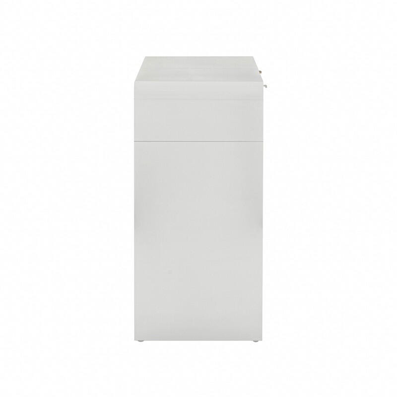 TOV Furniture Patty Console Table, White, large