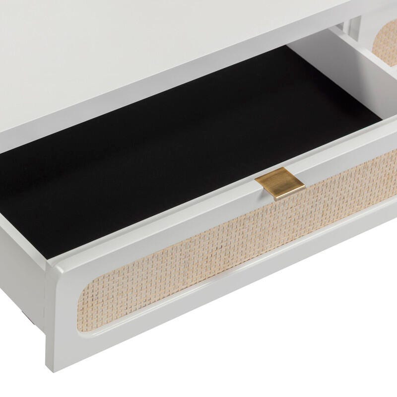 TOV Furniture Patty Console Table, White, large