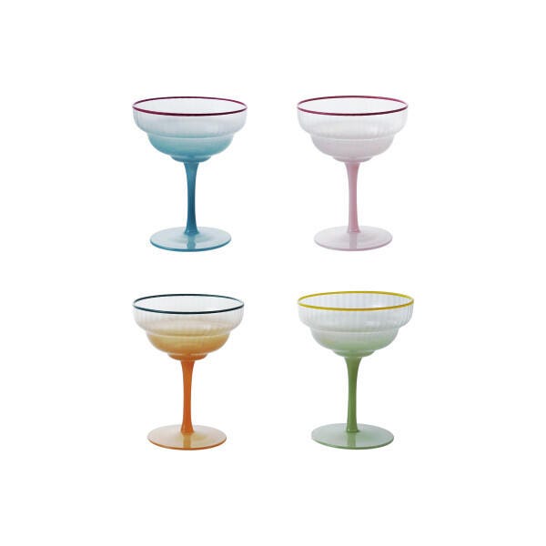 Storied Home Stemmed Coupe Glass (Set of 4), , large