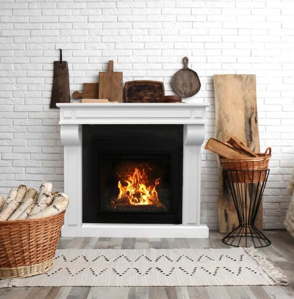 Storied Home 62" Decorative Fireplace Mantel, , large