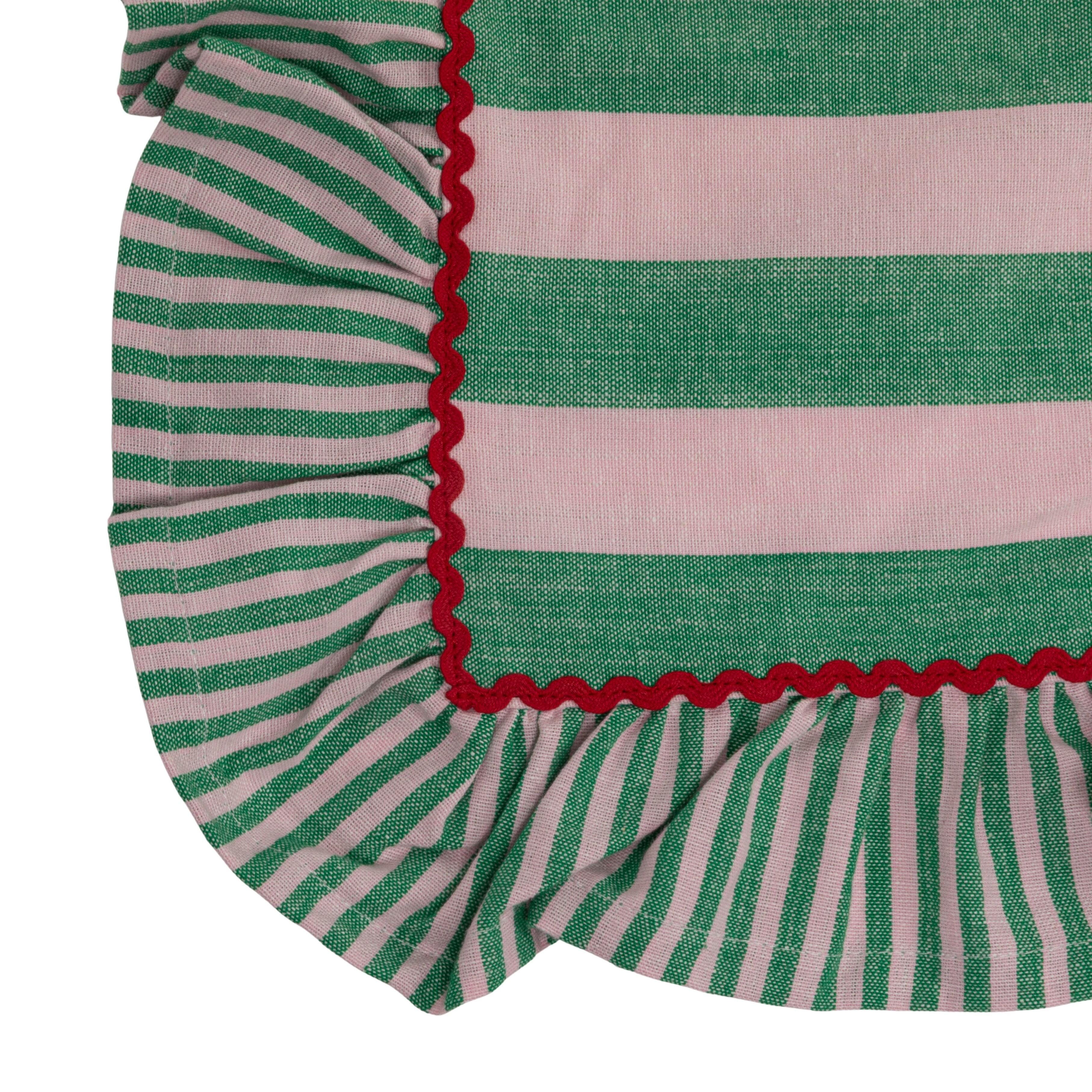 Storied Home Striped Tablecloth, , large