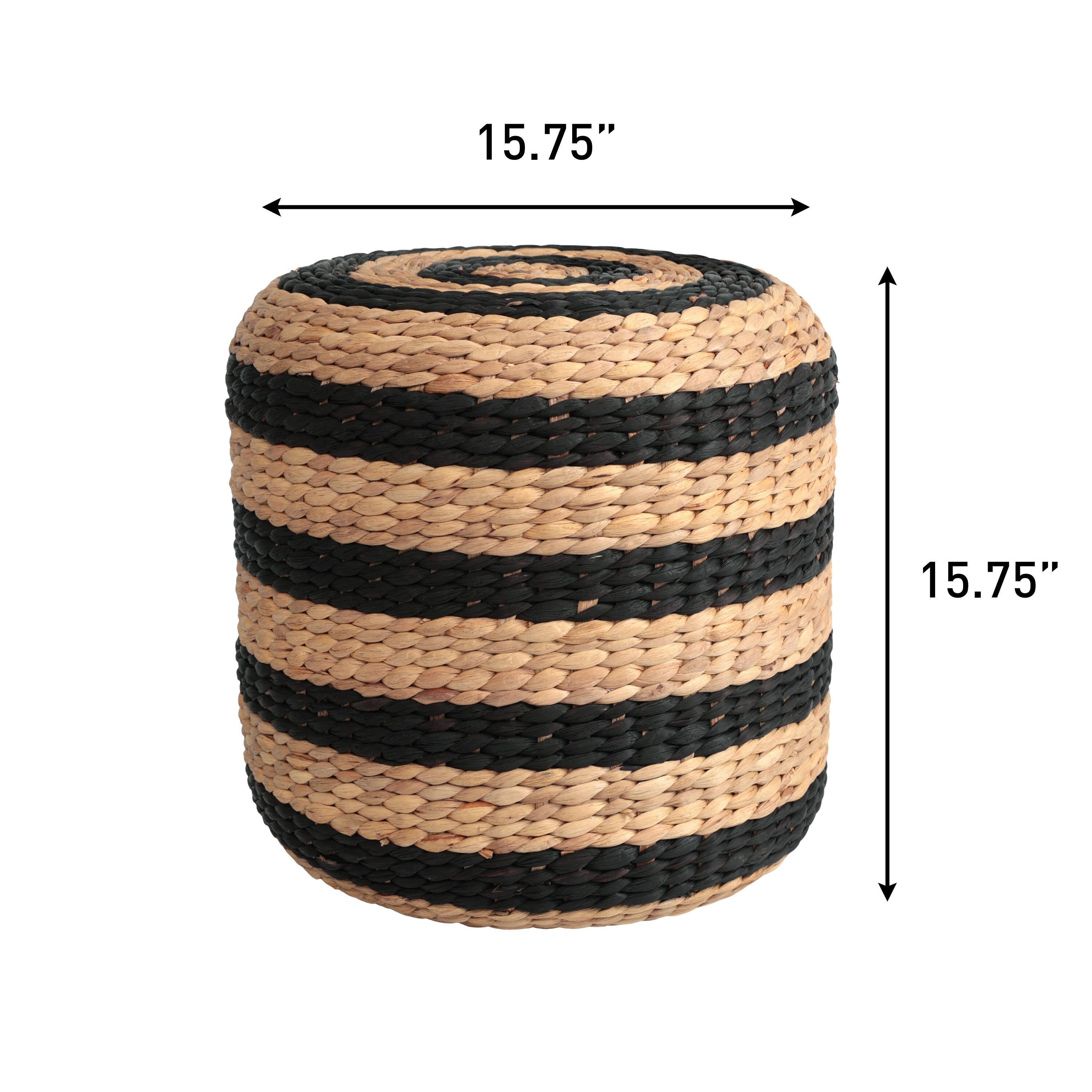JONATHAN Y Aimee Striped Stool, , large