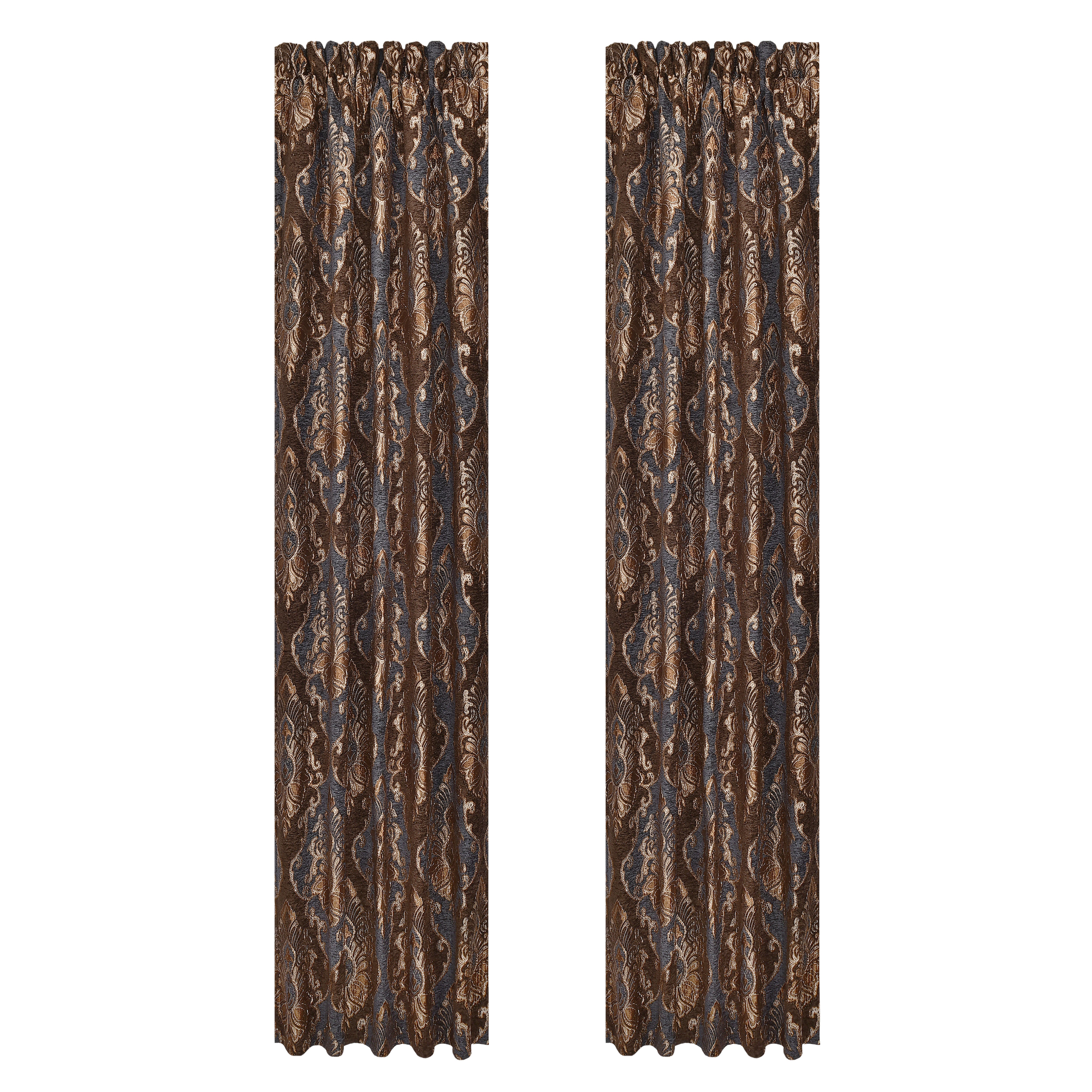 J. Queen New York Sofia 84" Window Panel Pair, Wedgewood, large