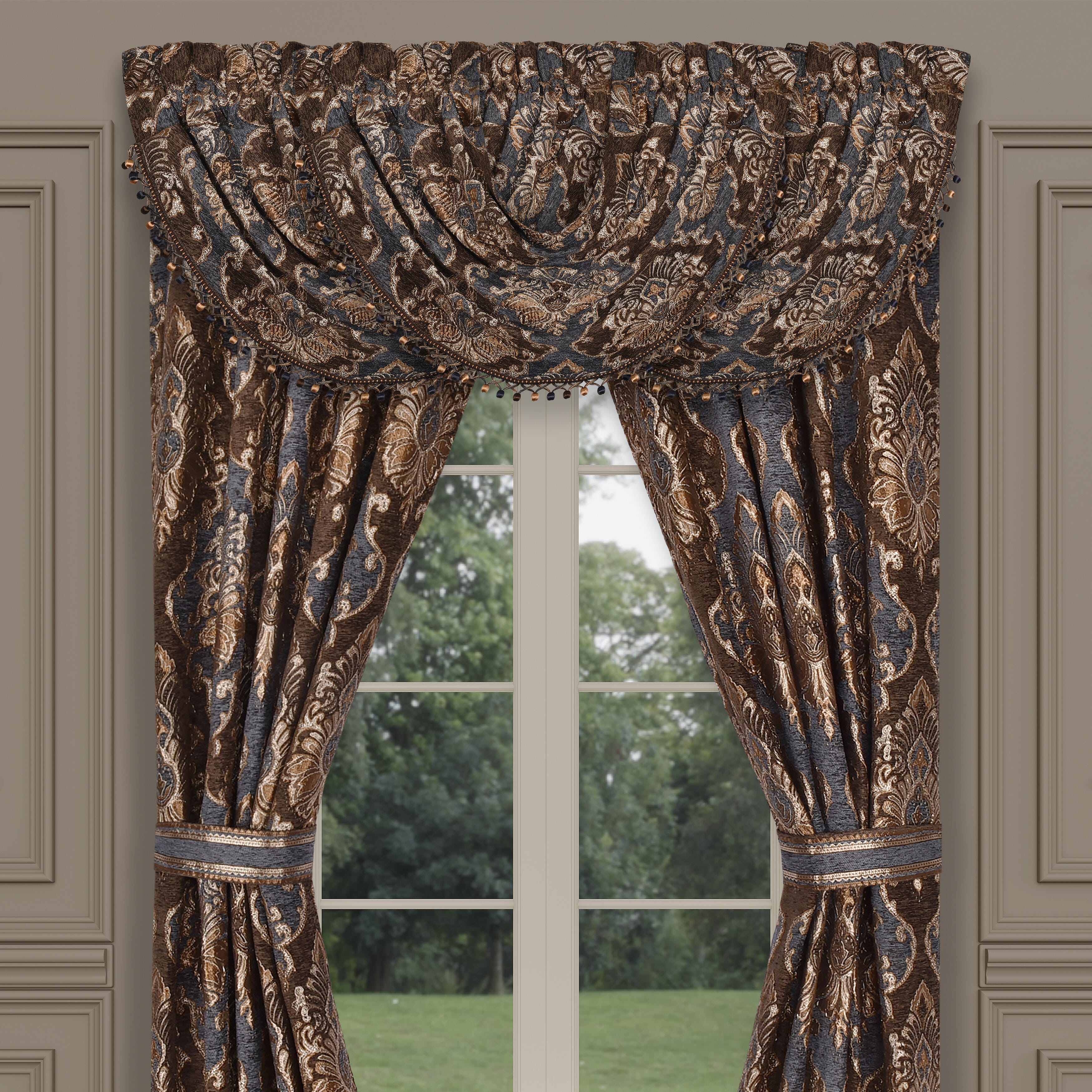 J. Queen New York Sofia Window Waterfall Valance, , large