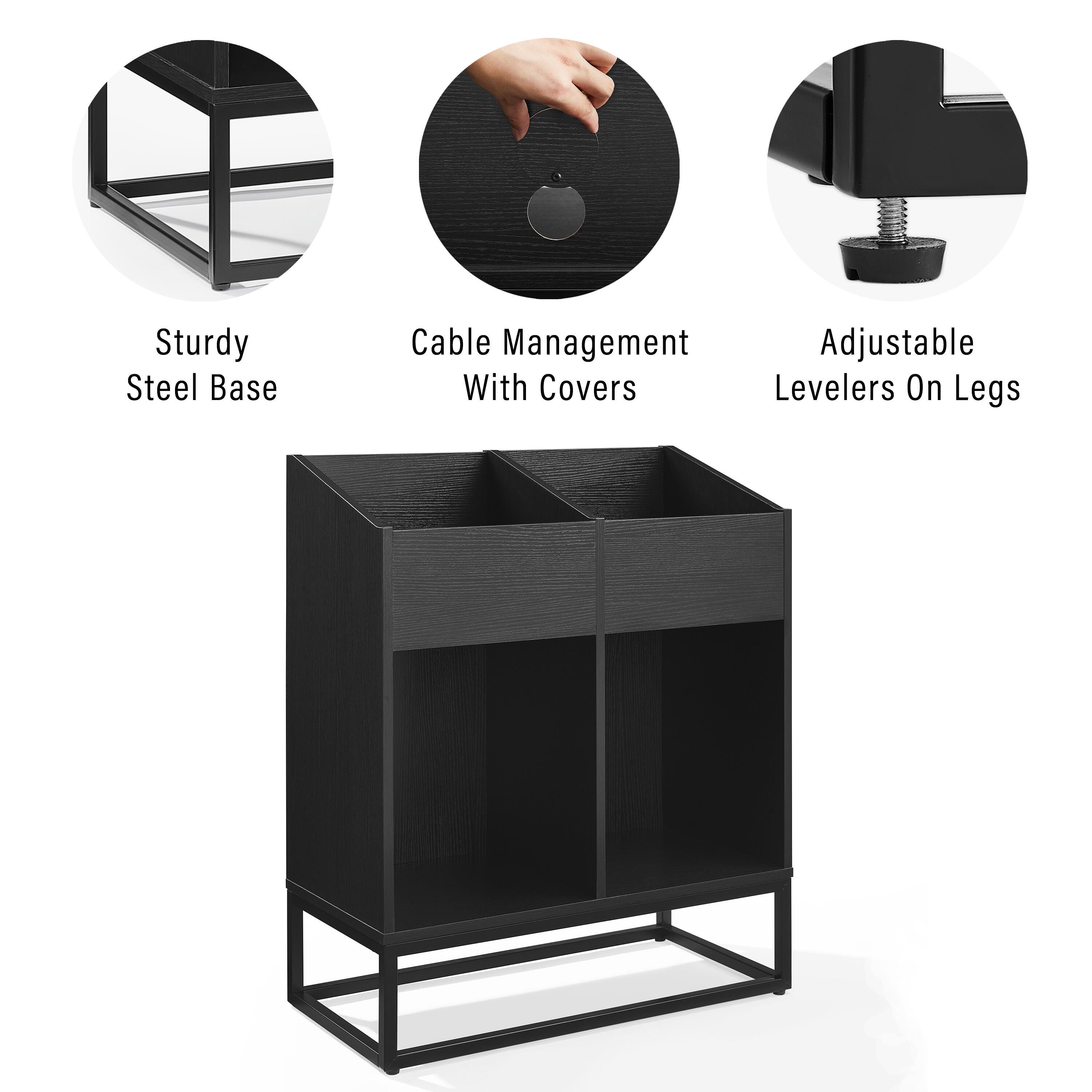 Crosley Furniture Enzo 27" Record Player Stand, , large