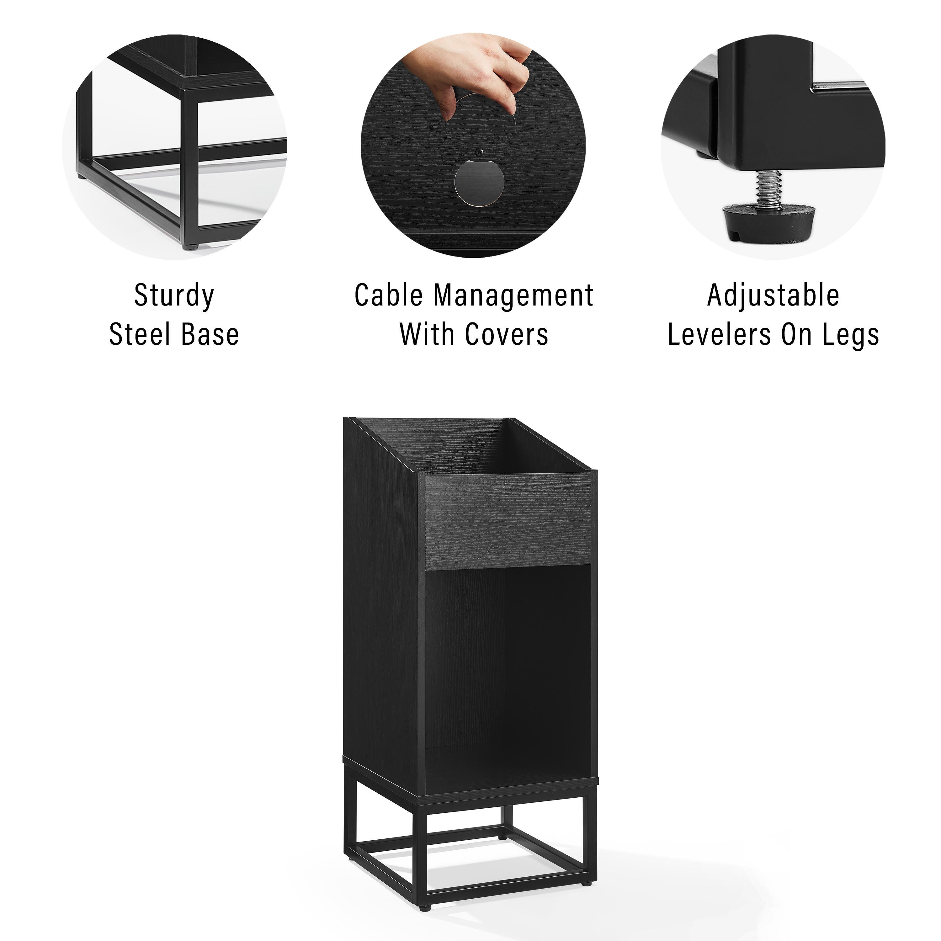 Crosley Furniture Enzo 14" Record Player Stand, , large