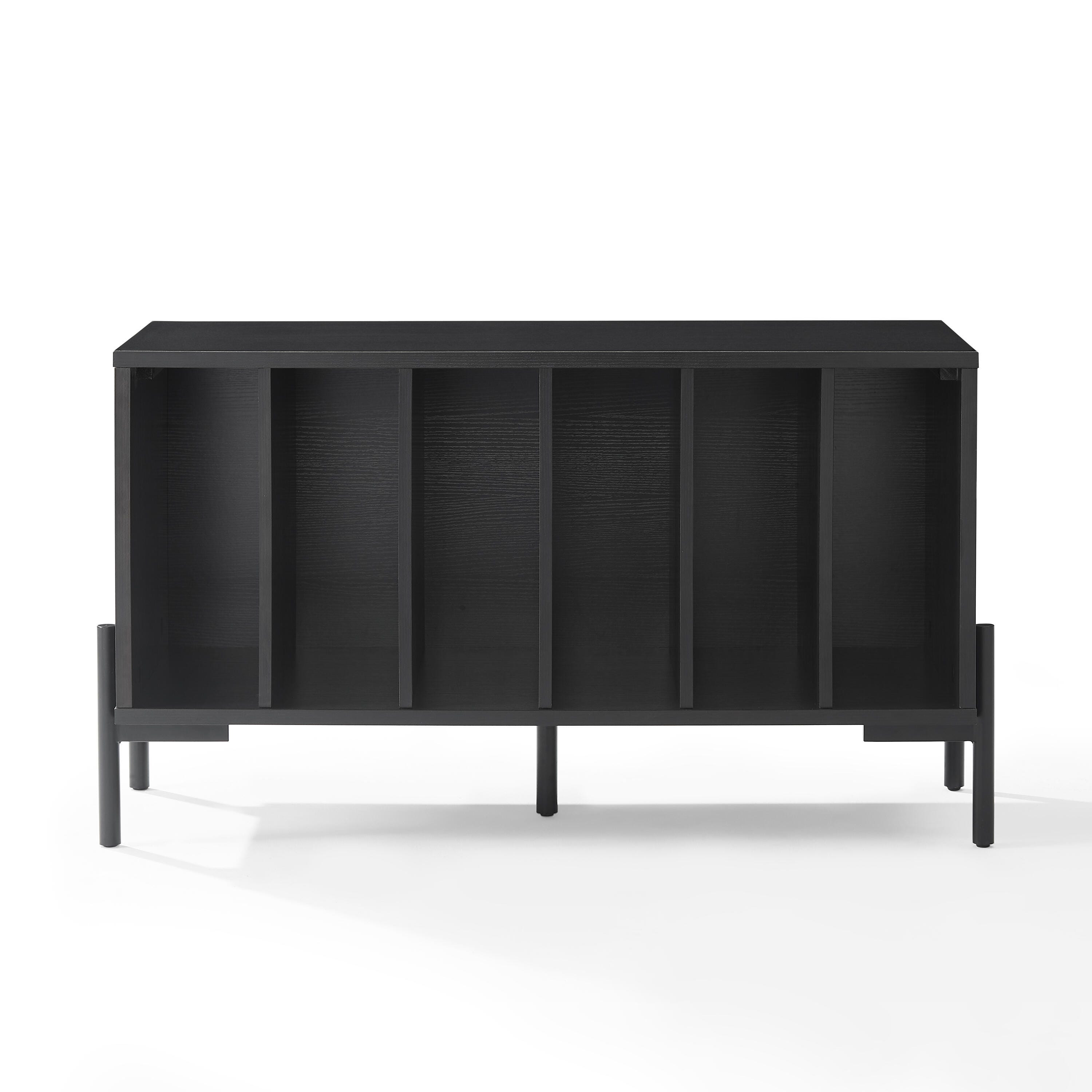 Crosley Furniture Greenwich 40" Record Player Stand, Black, large