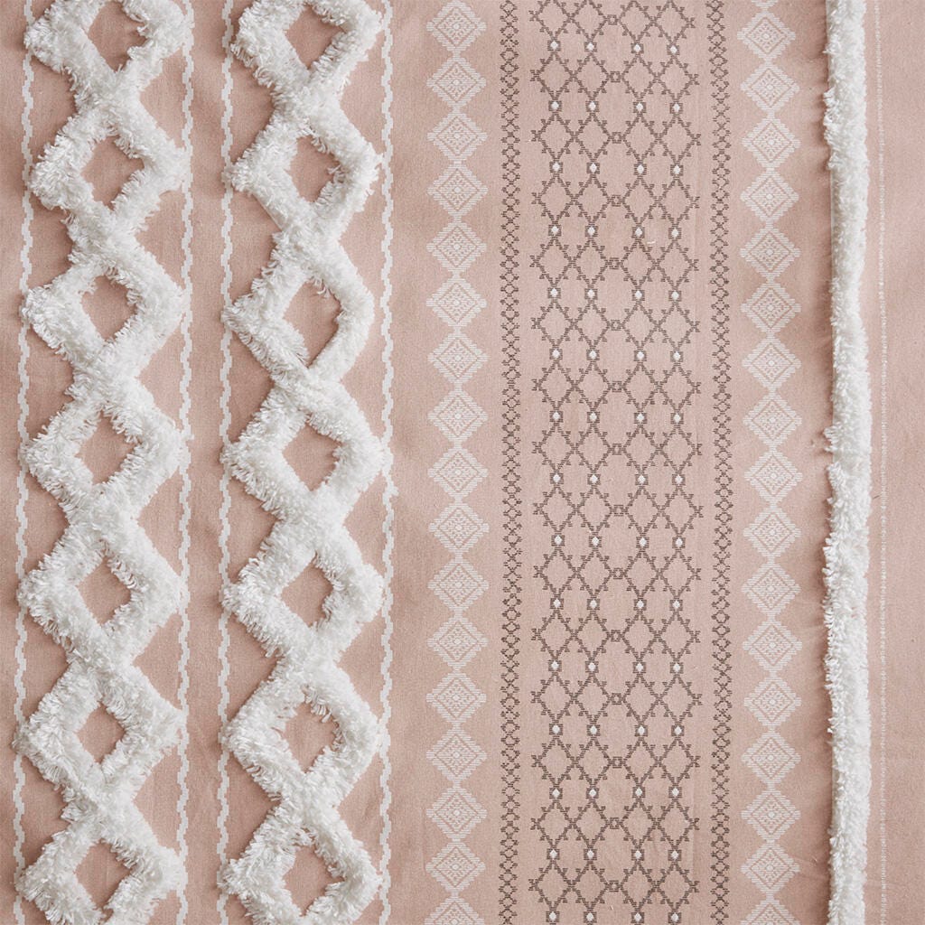 INK+IVY Imani Curtain, Blush/White, large