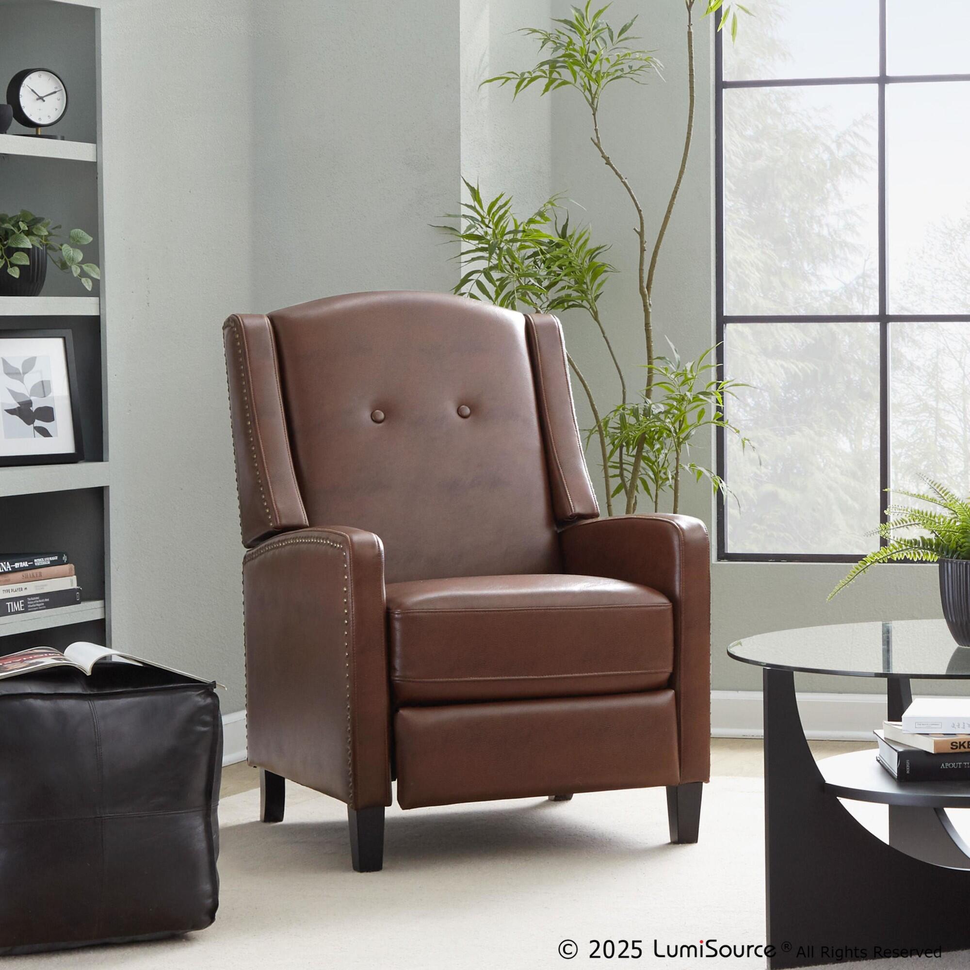 LumiSource Stanley Manual Recliner, , large