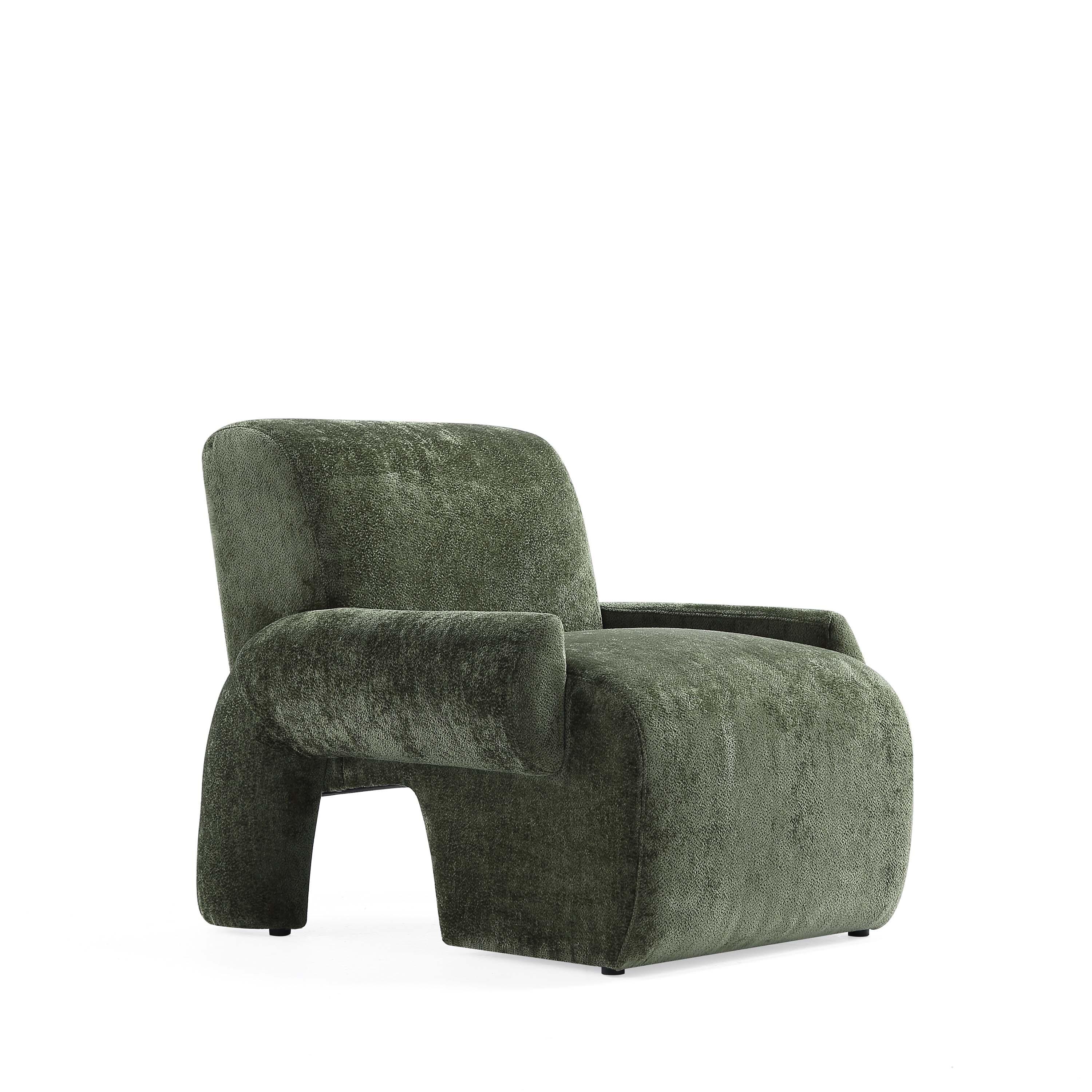Manhattan Comfort Verandah Accent Chair, Olive Green, large