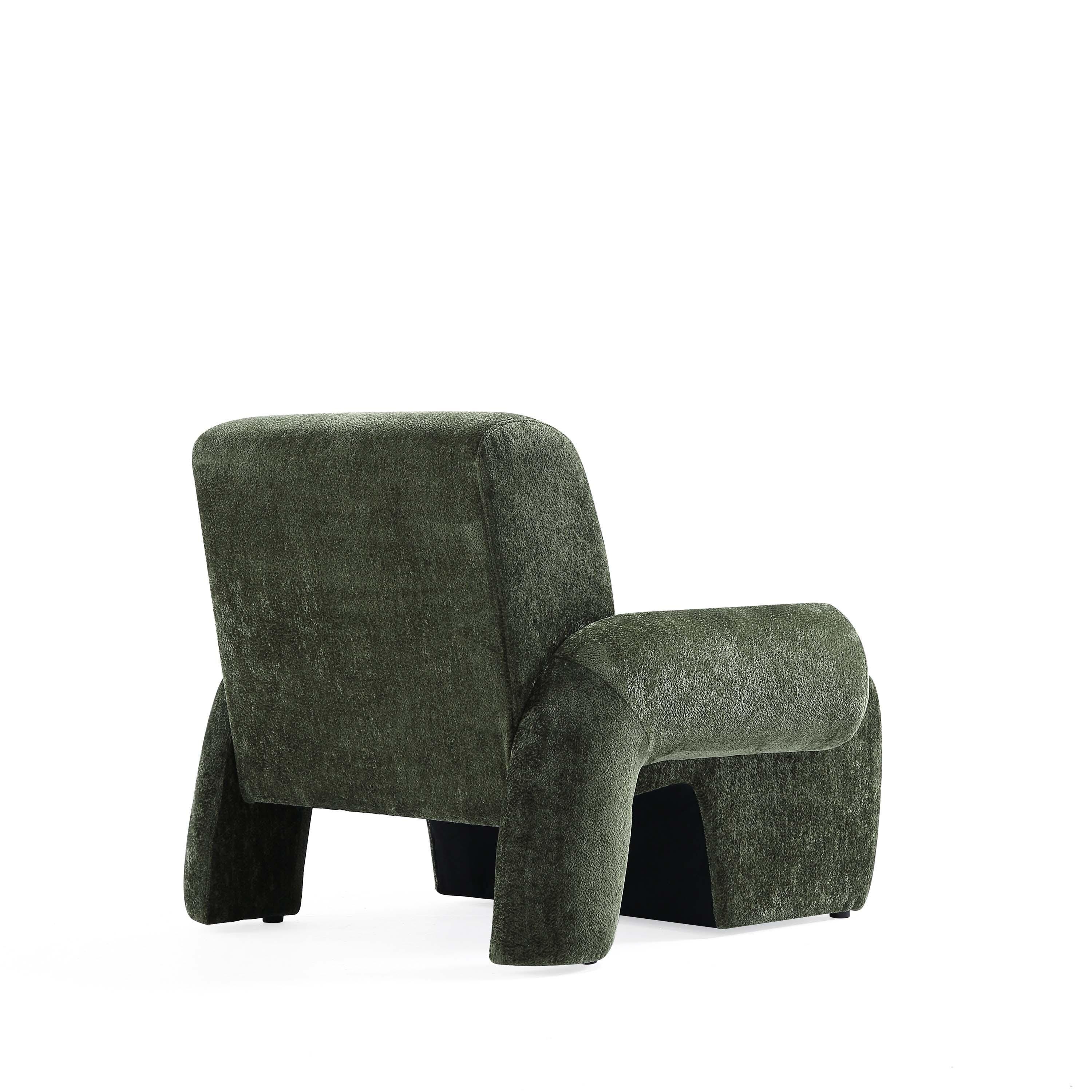 Manhattan Comfort Verandah Accent Chair, Olive Green, large